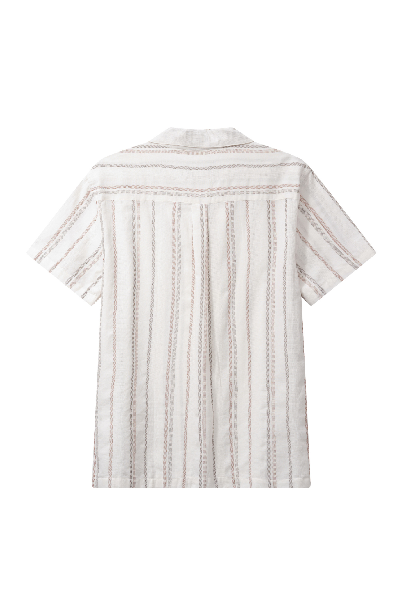 BOWLING EVALD S/S SHIRT - ECRU