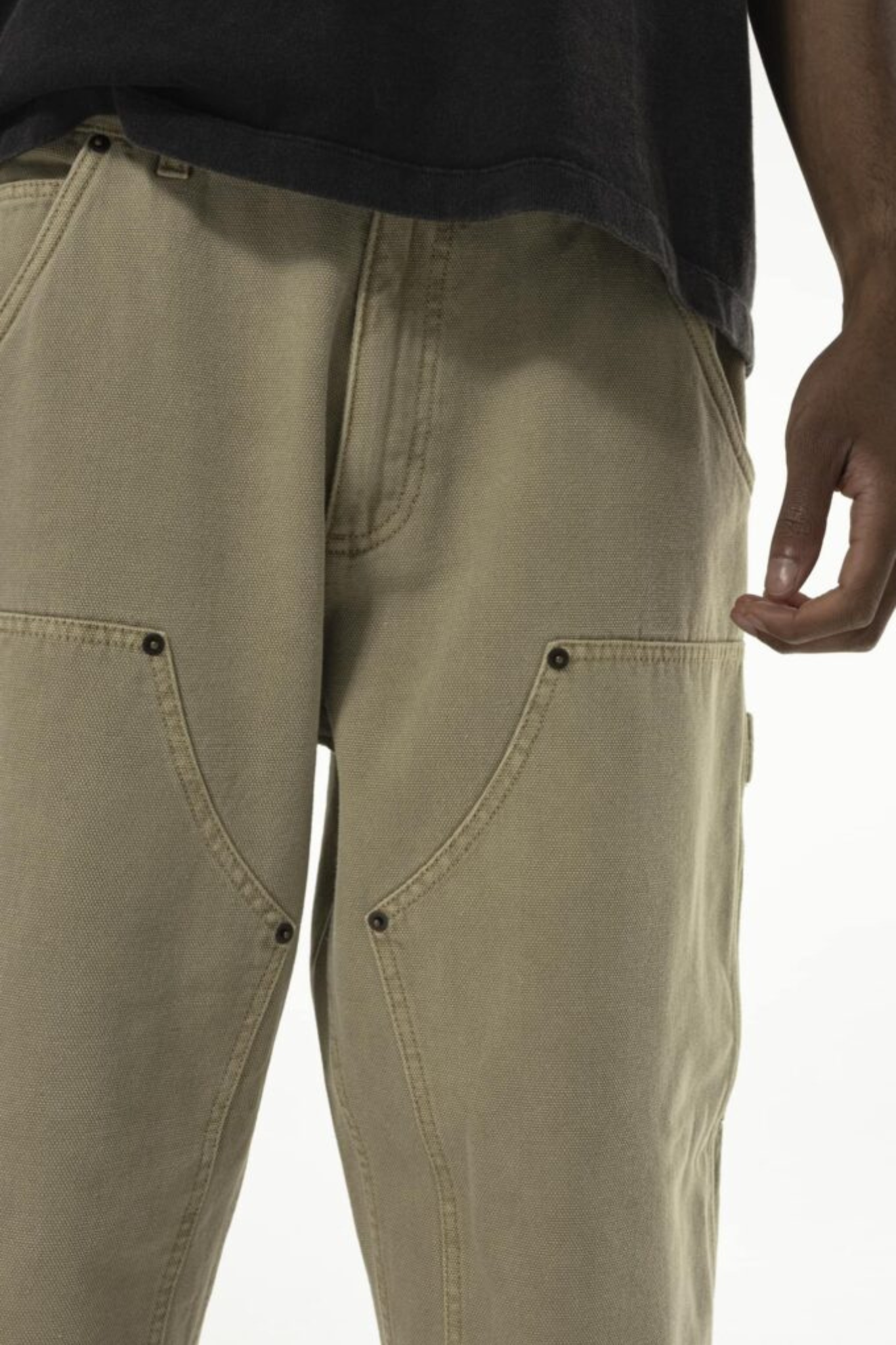 MUSTANG CAMEL PANTS - BROWN