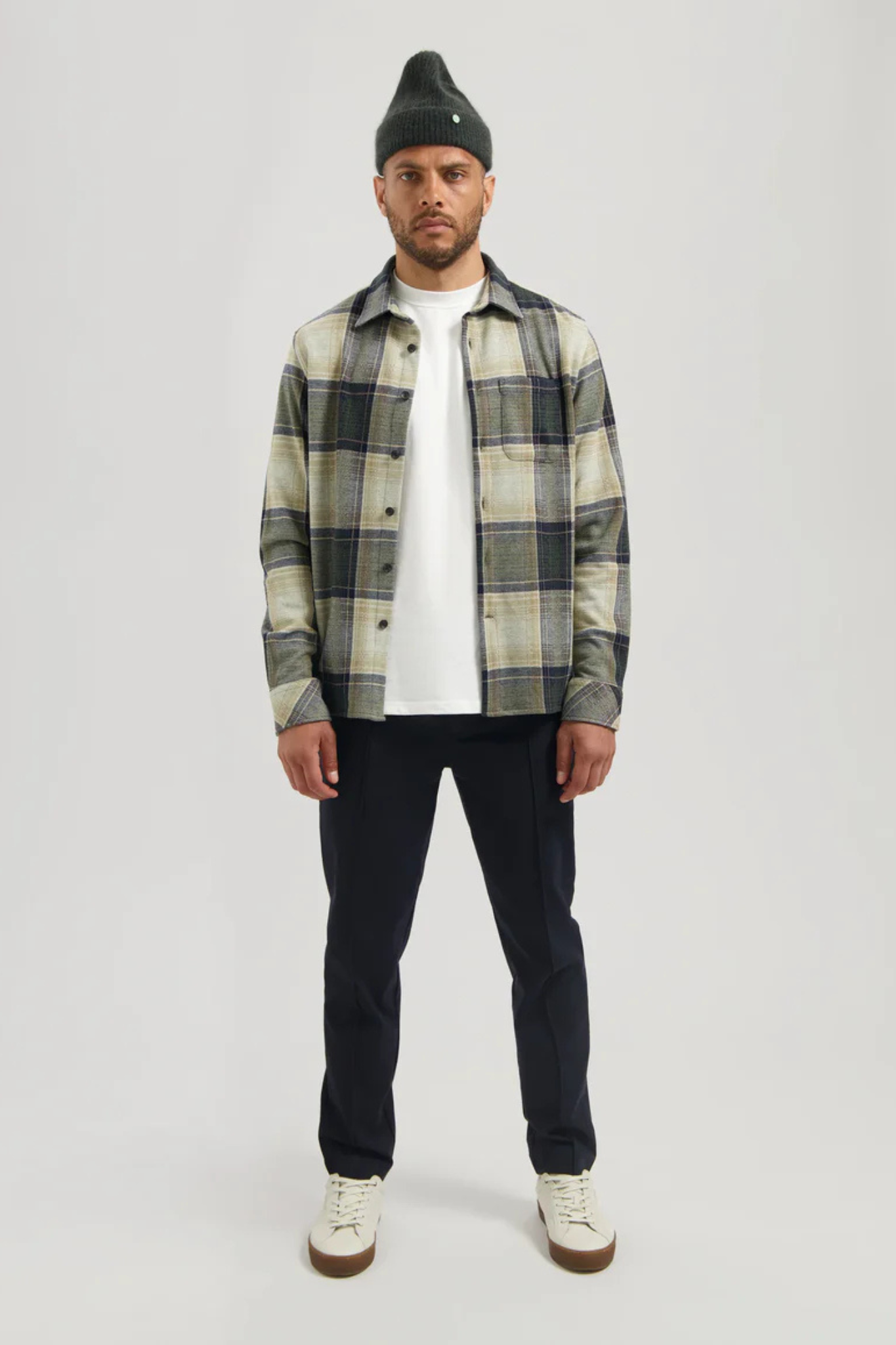 GUS FLANNEL SHIRT - DARK ARMY