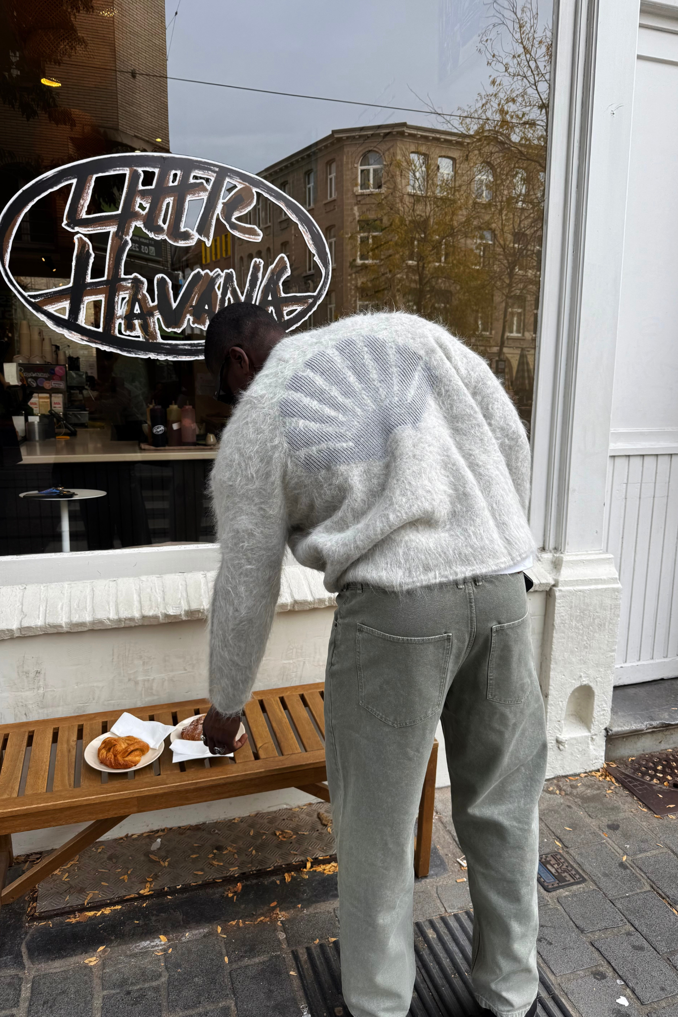 ALPACA BLEND CREWNECK - GREY