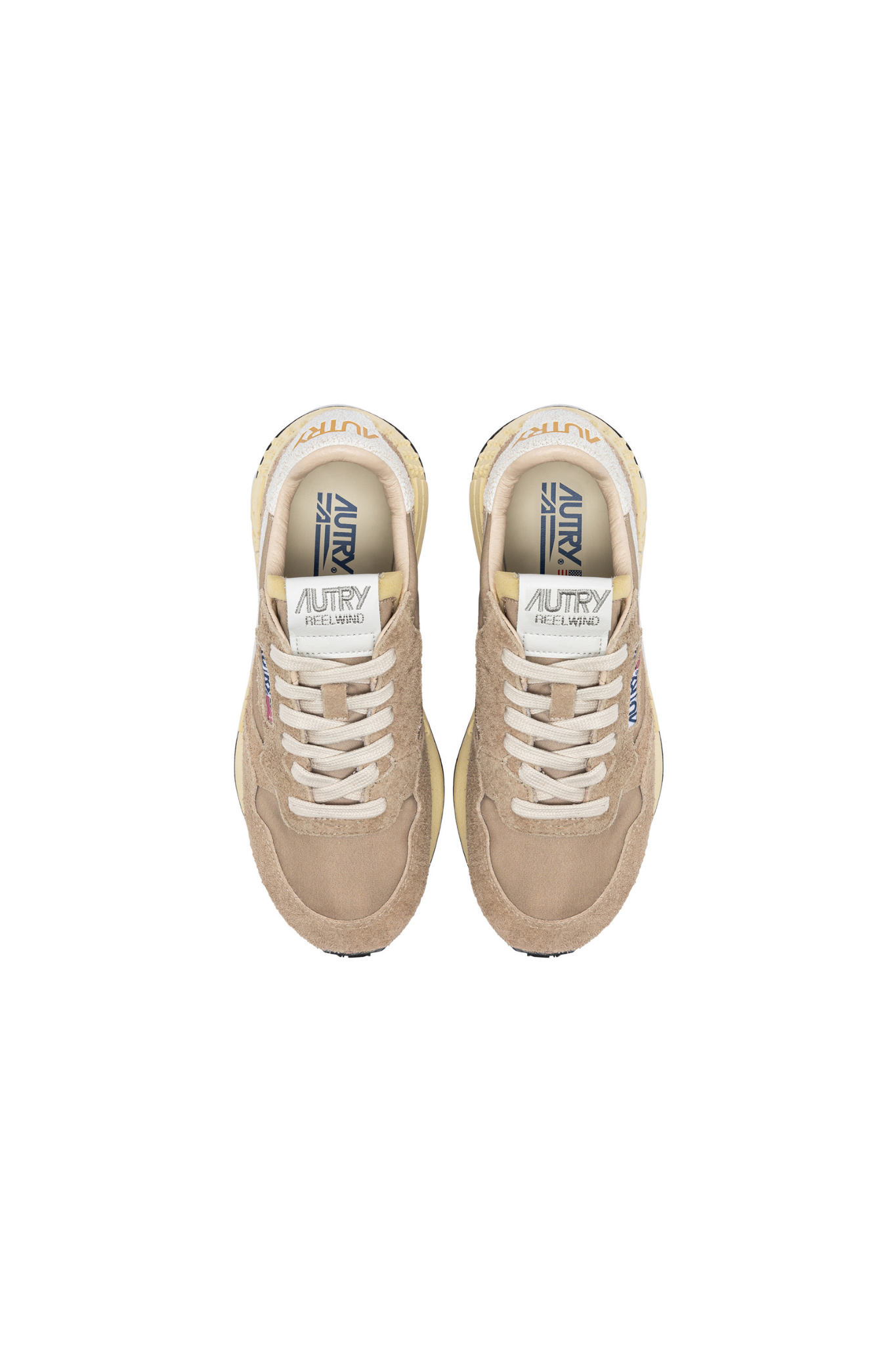 WWLM-NC08 - REELWIND LOW MEN SNEAKERS - NYLON/CRACK WH/WHT PEP