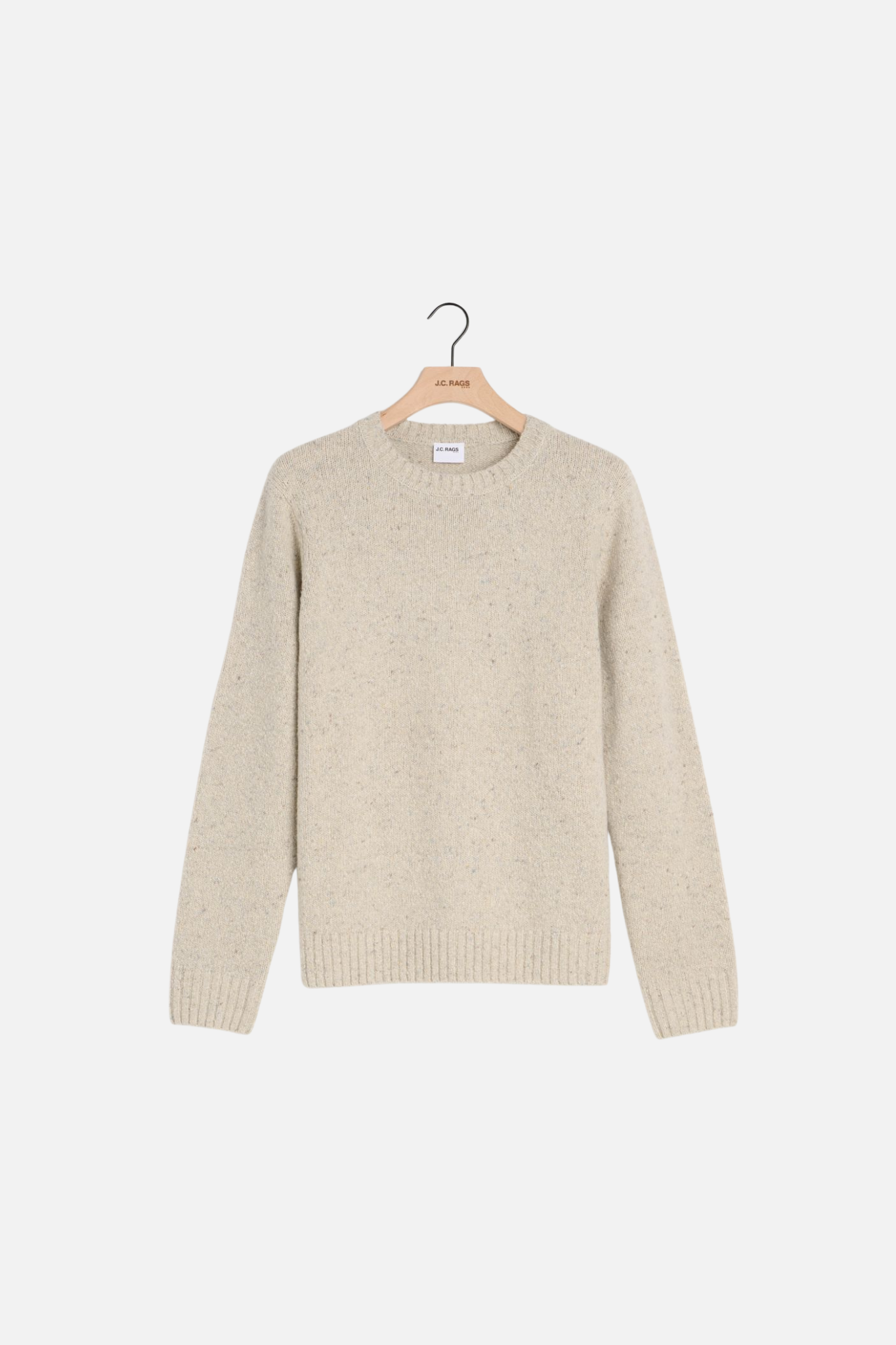 BUD CREWNECK SWEATER - CRYSTAL GREY BEIGE