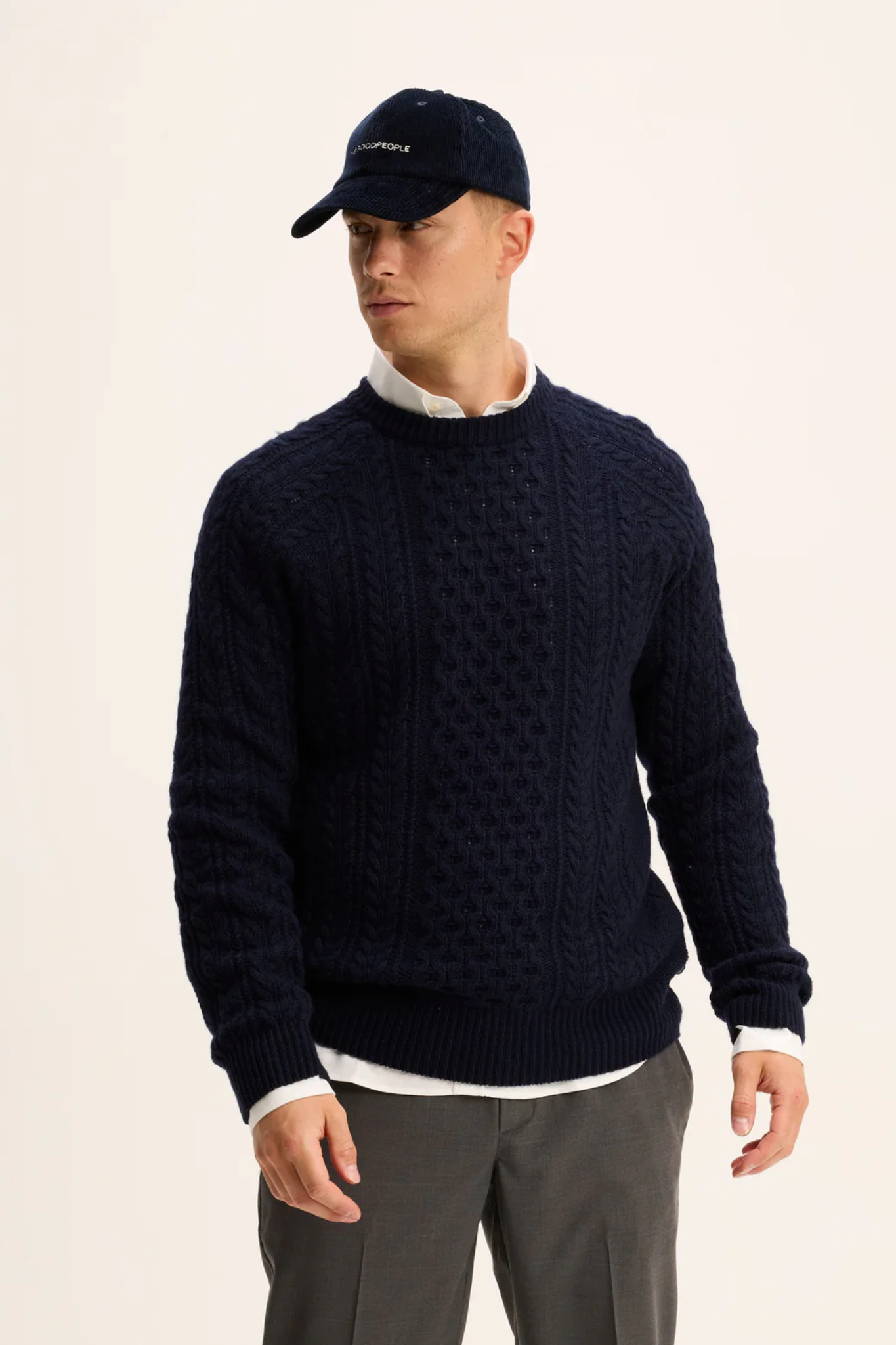 PATTERN SWEATER - NAVY
