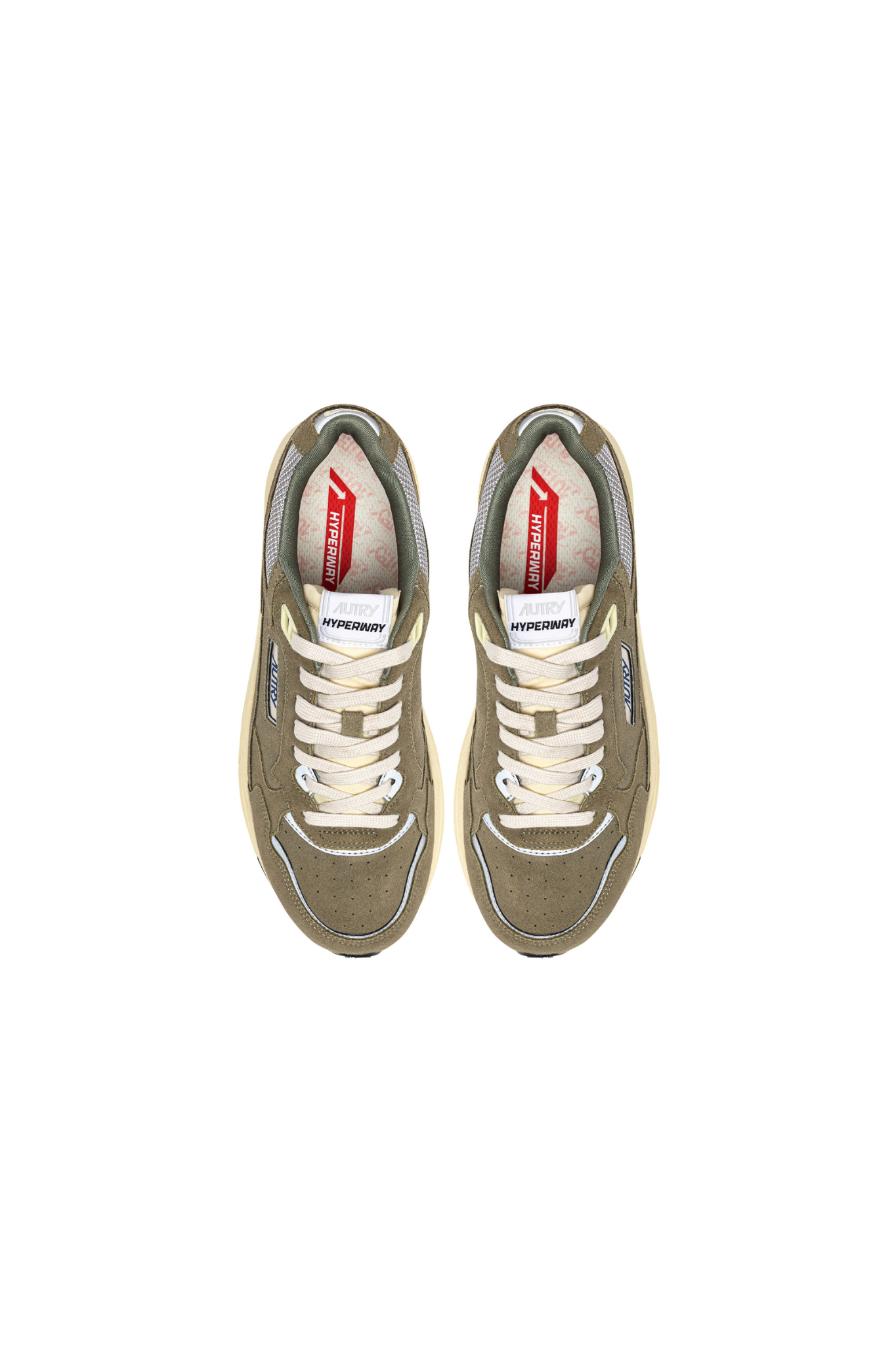 HYLM-RF05 - HYPERWAY LOW MEN SNEAKERS - SUE/MESHREF THYME/SILV