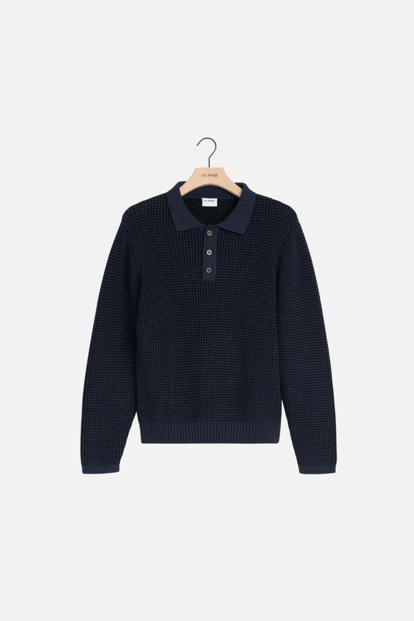 BAKER LS POLO SHIRT - OMBRE BLUE