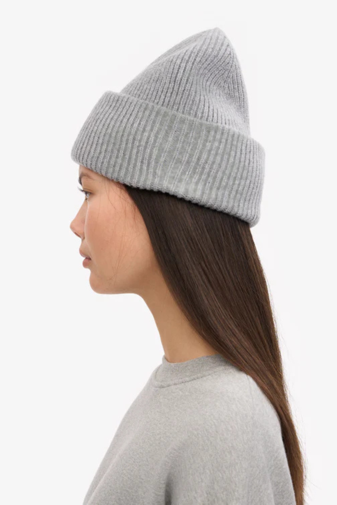 MERINO WOOL BEANIE - HEATHER GREY