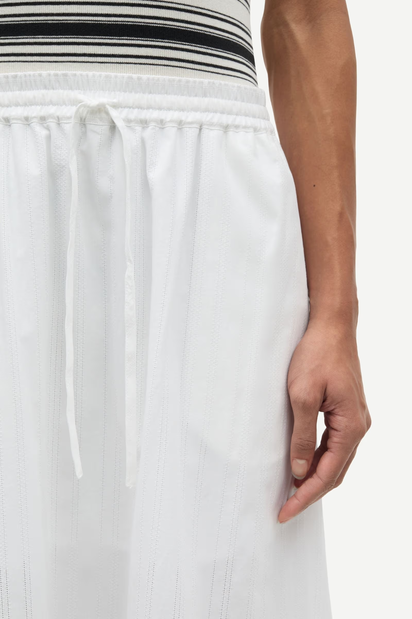 TINA MAXI SKIRT - WHITE