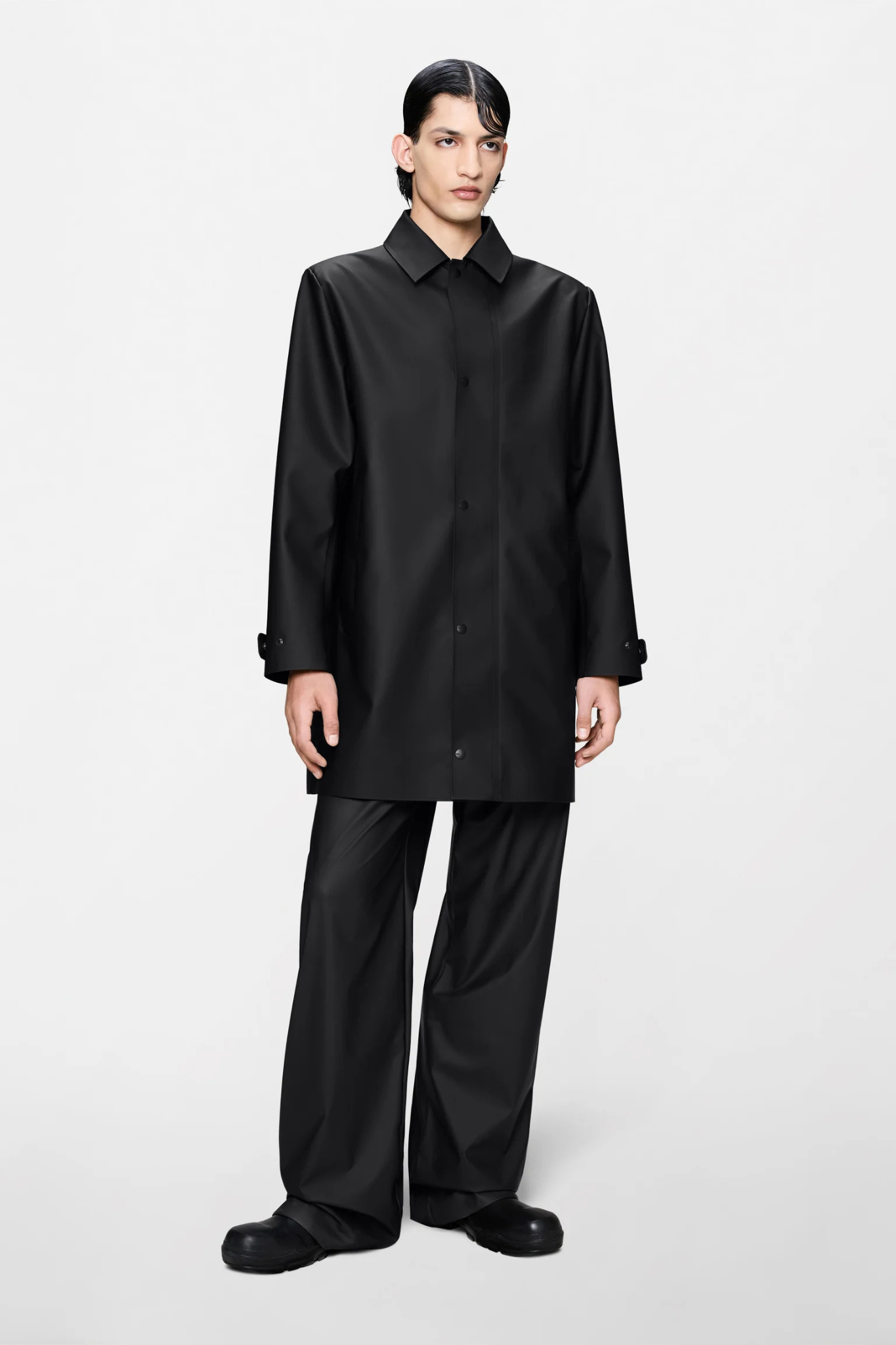 NARA LONG JACKET - BLACK
