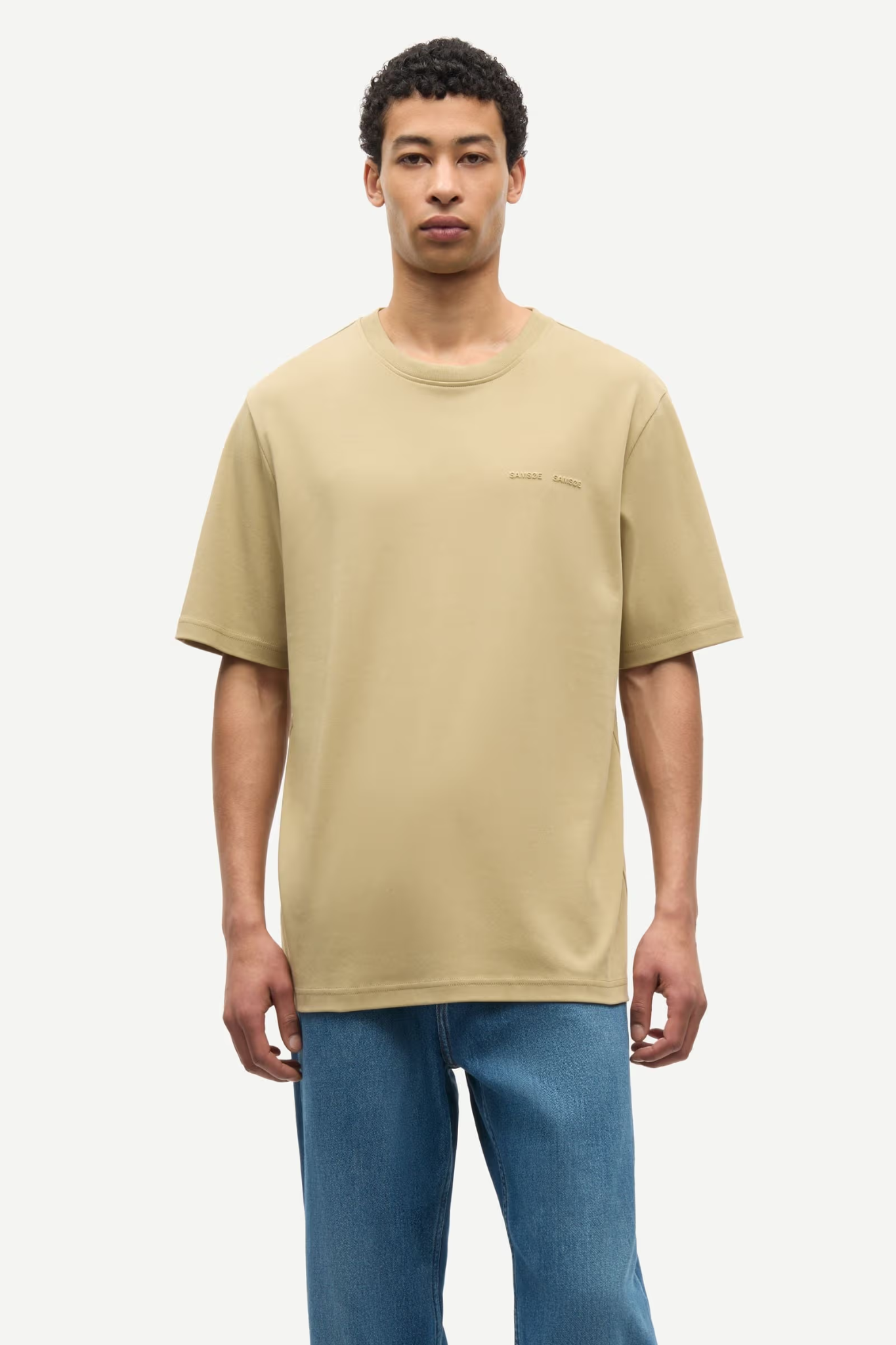 JESPERT T-SHIRT - OLIVE GRAY