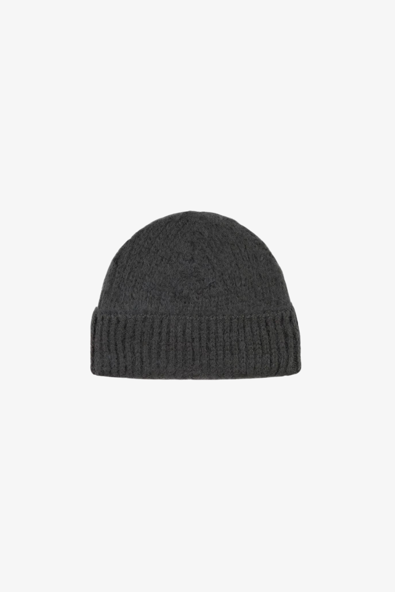 FUZZY LOGO BEANIE - BLACK