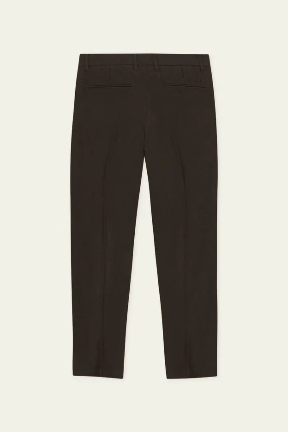 GEBORSTELDE TWILL REGULIER PAKBROEK - MOLÈ BRUIN