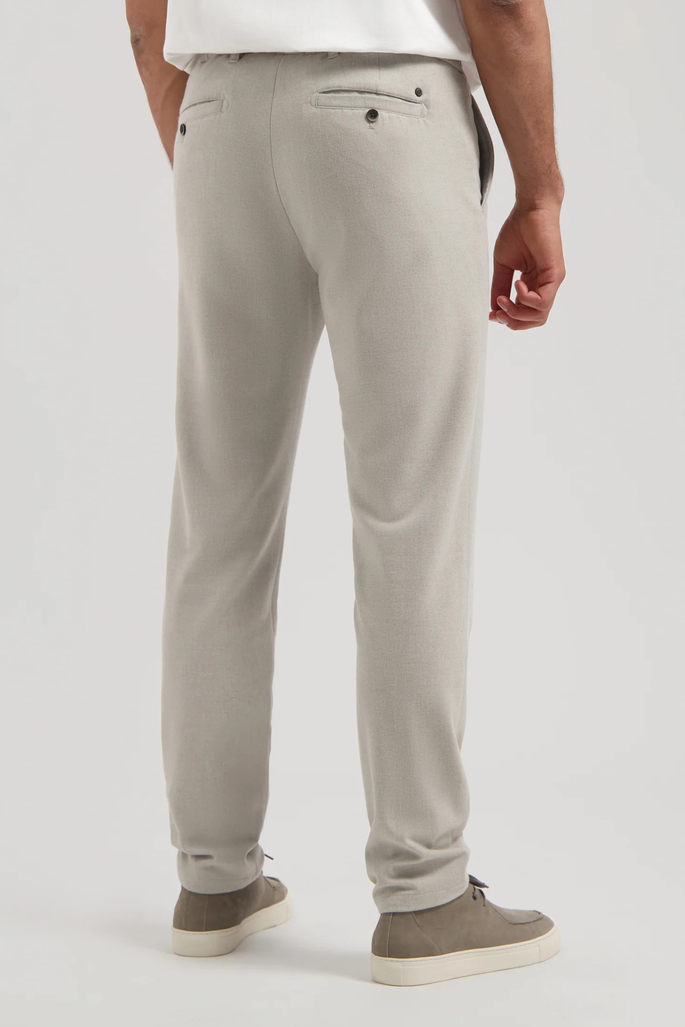 LOGAN TWILL FLANNEL PANTS - GHOST GREY