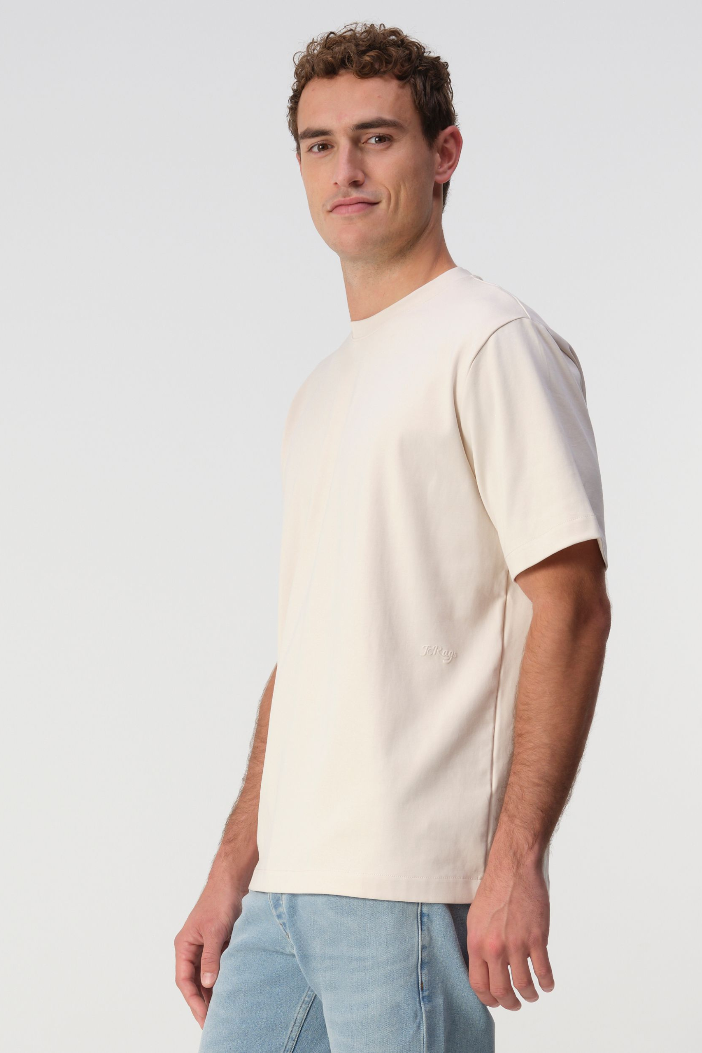 RUBEN T-SHIRT - CRYSTAL GREY BEIGE