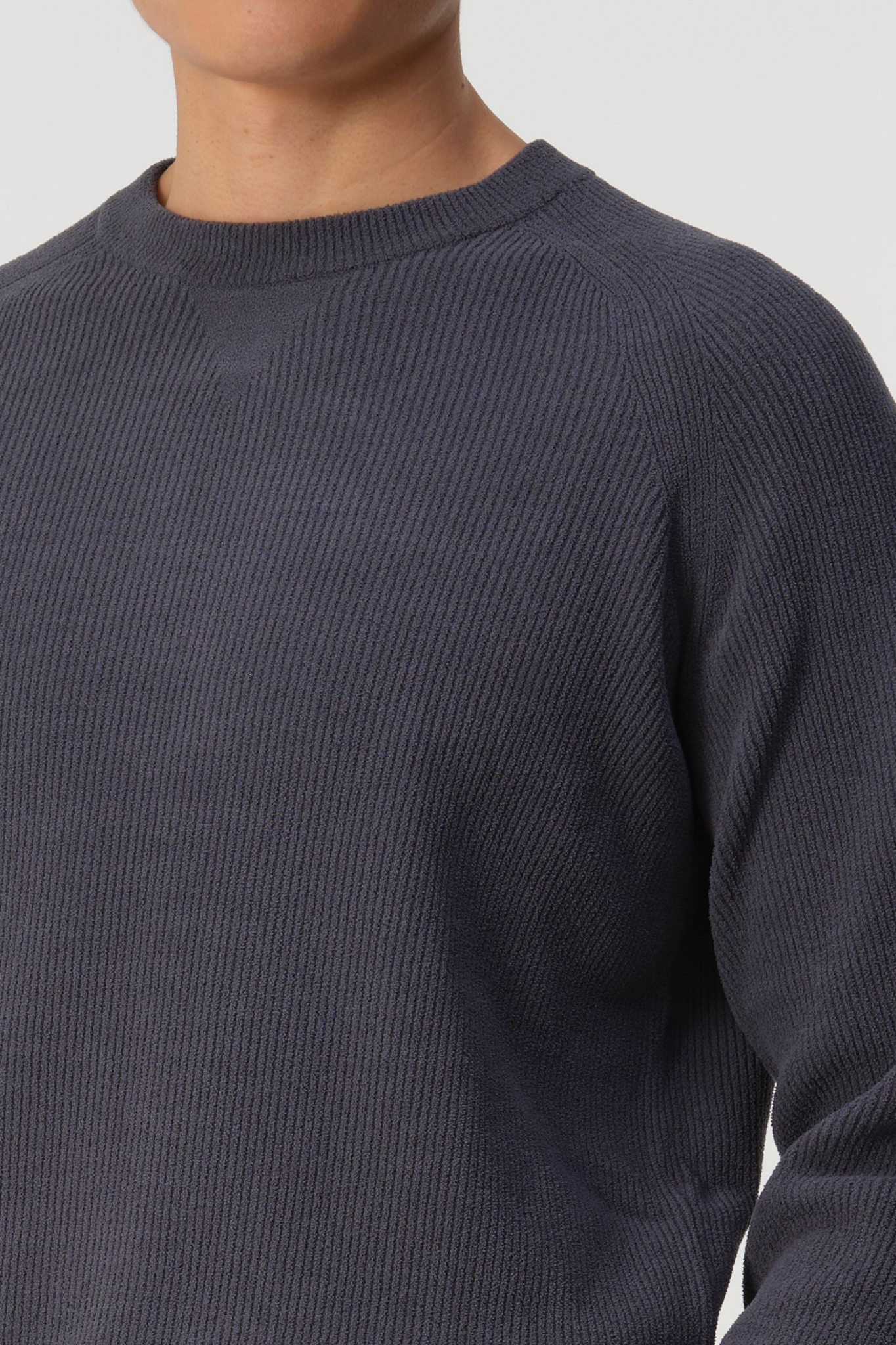 RAMIL ROUND NECK SWEATER - OMBRE BLUE