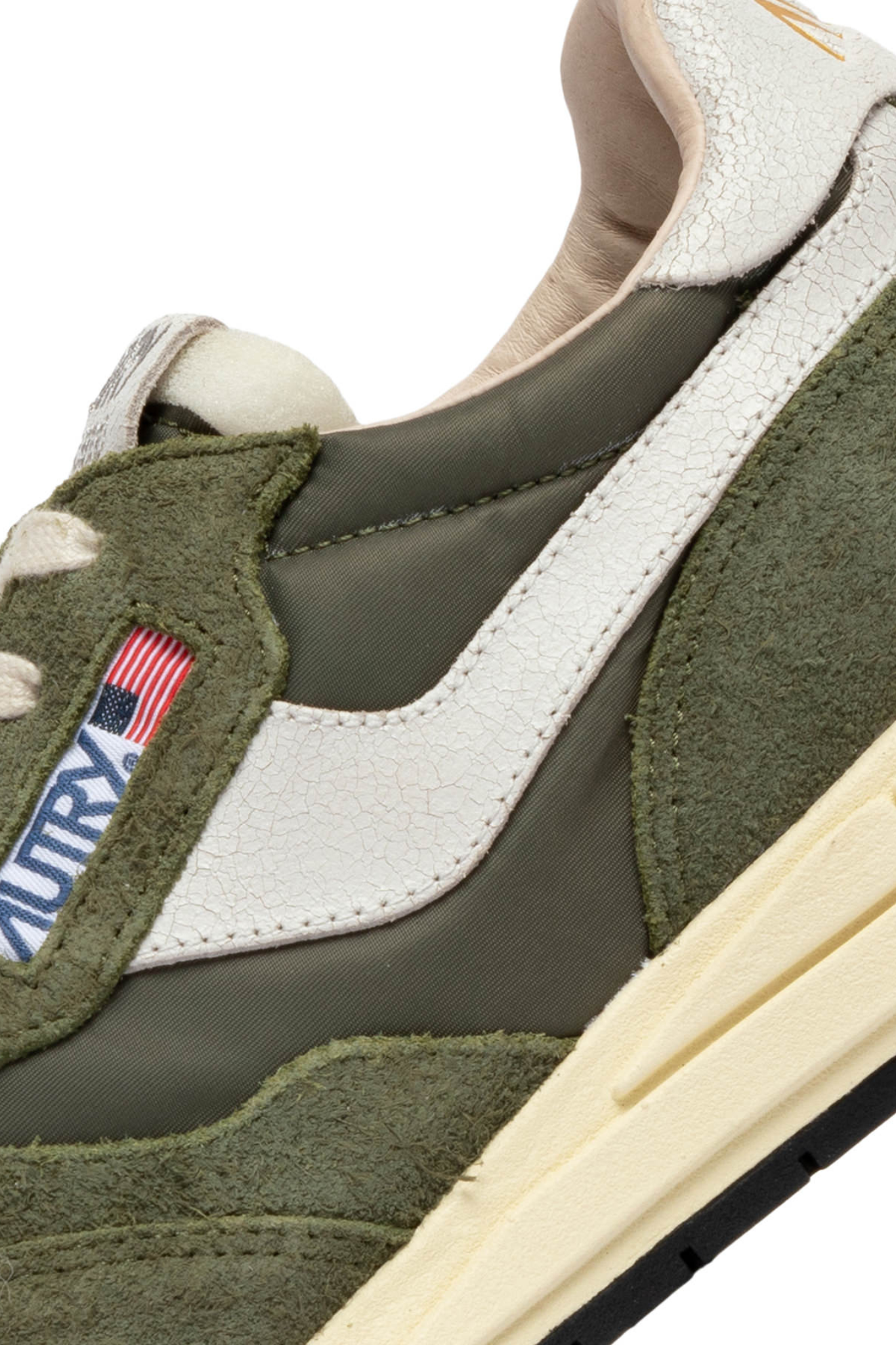 WWLM-NC37 - REELWIND LOW MEN SNEAKERS - NYON/CRACK WHITE/SAGE