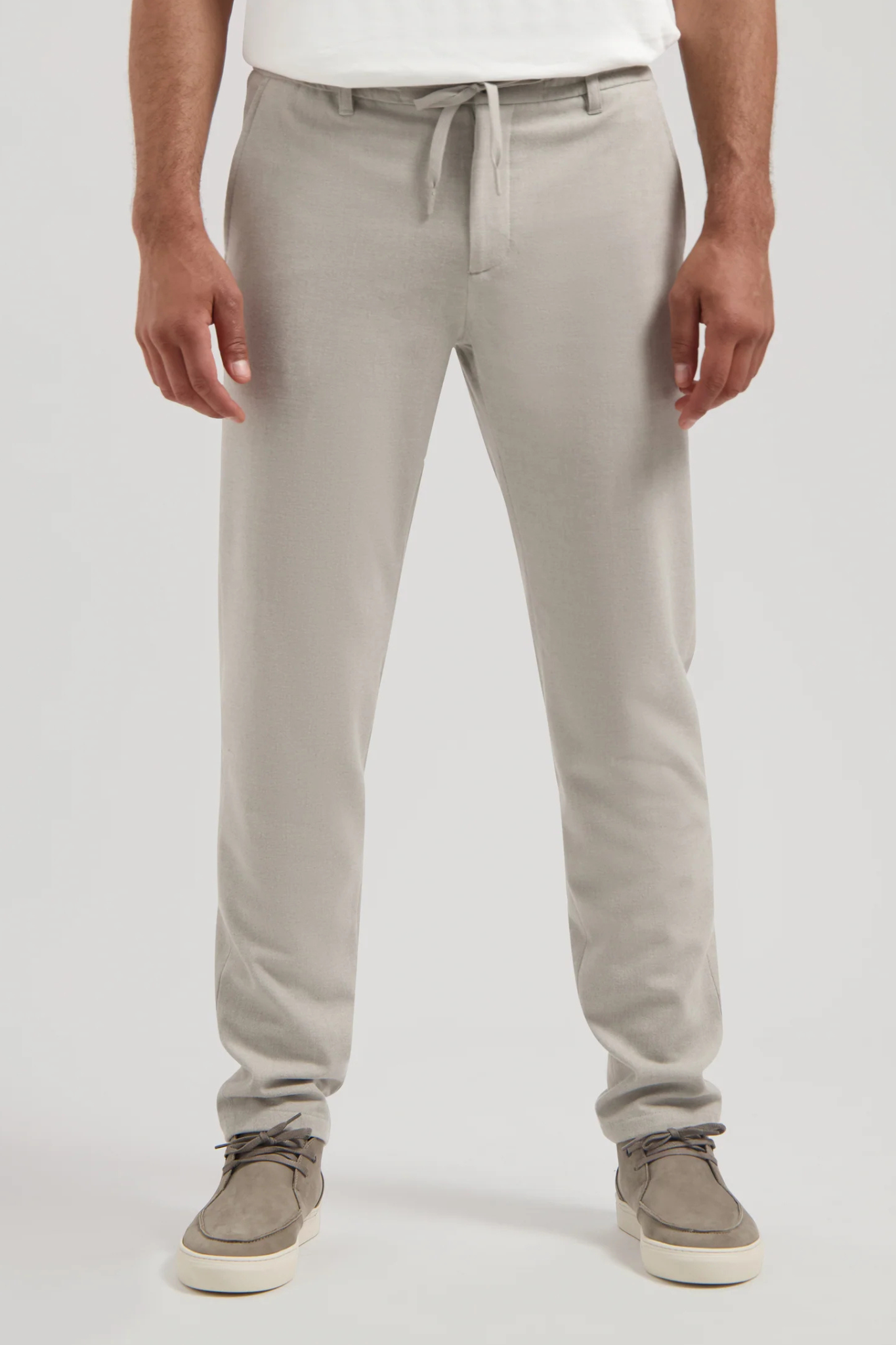 LOGAN TWILL FLANNEL PANTS - GHOST GREY