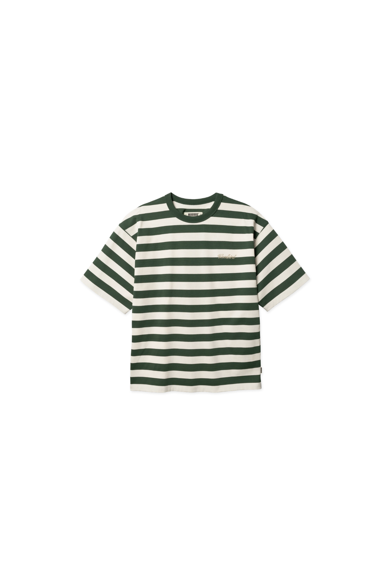 BEAM STRIPE T-SHIRT - PINE GREEN