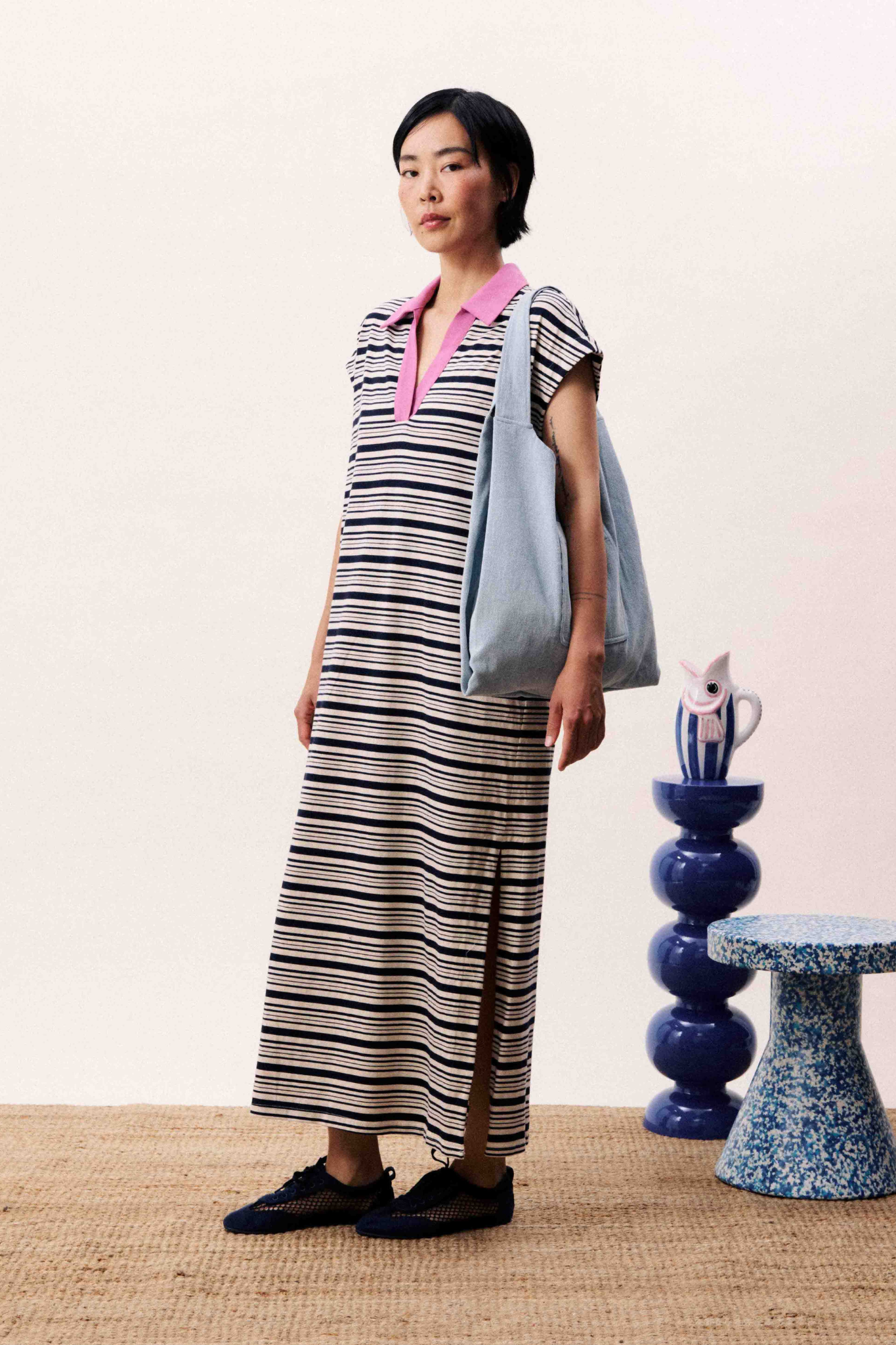 CHACHAYA DRESS - BLUE MARINE