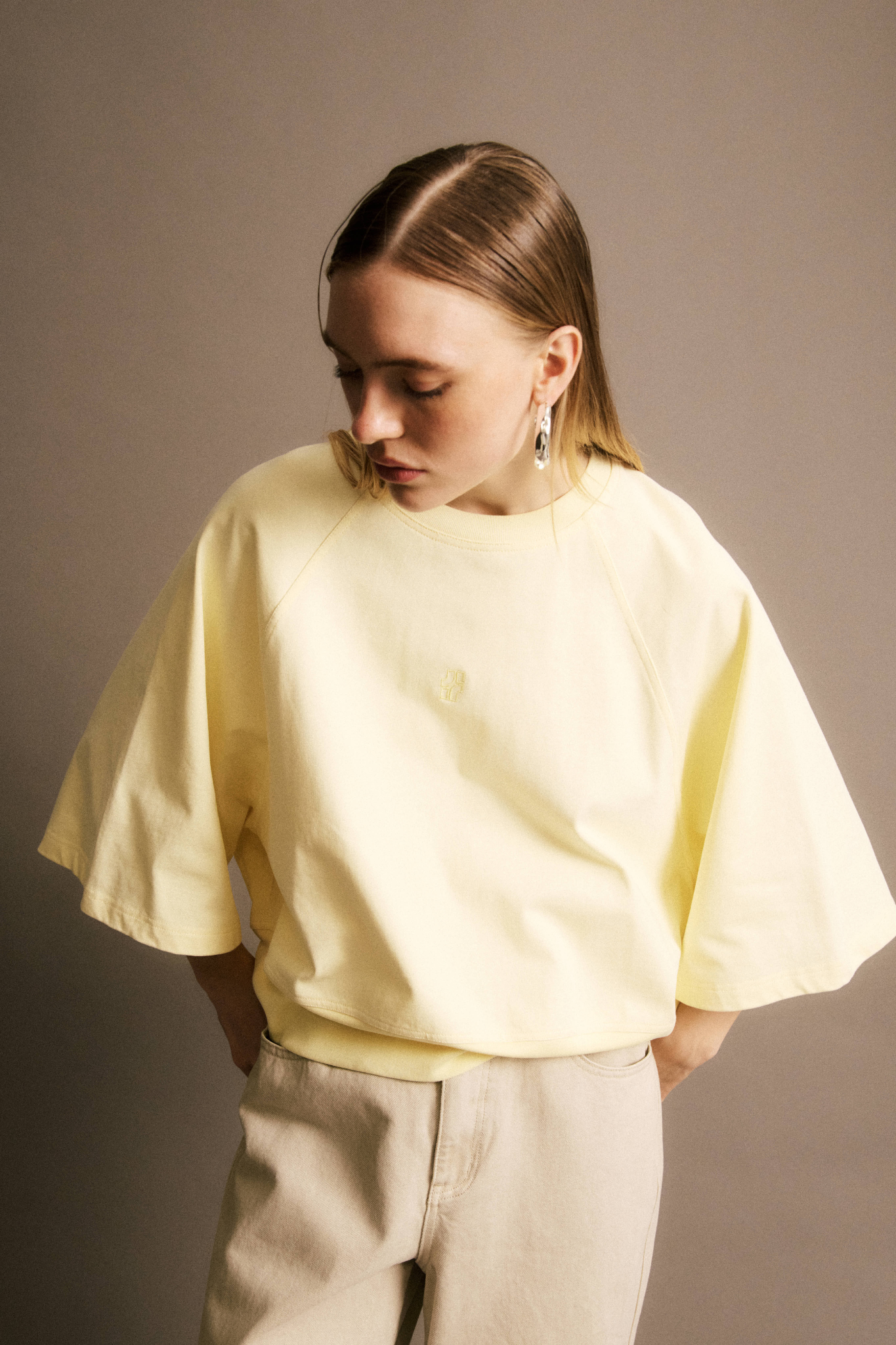 OSCAR T-SHIRT - JAUNE PÂLE