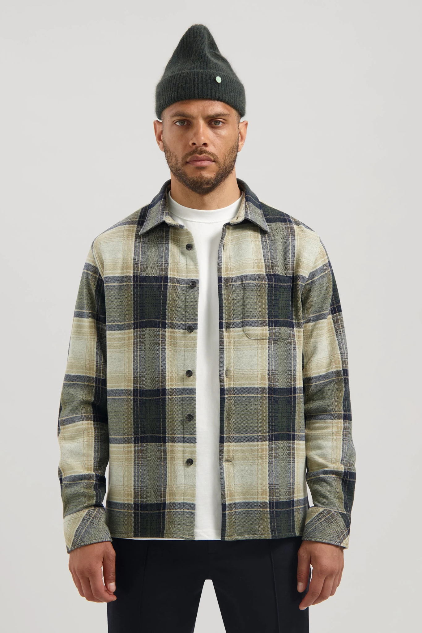 GUS FLANNEL SHIRT - DARK ARMY