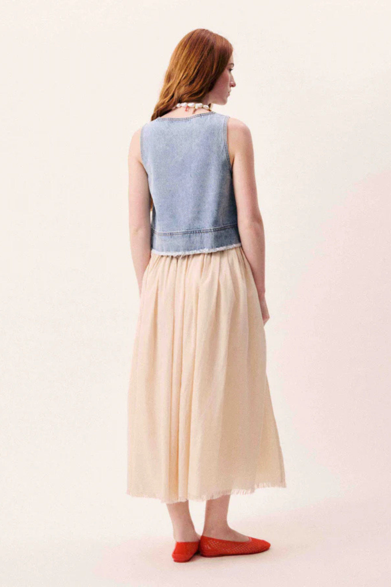 AQUALINA TOP - BLUE JEAN