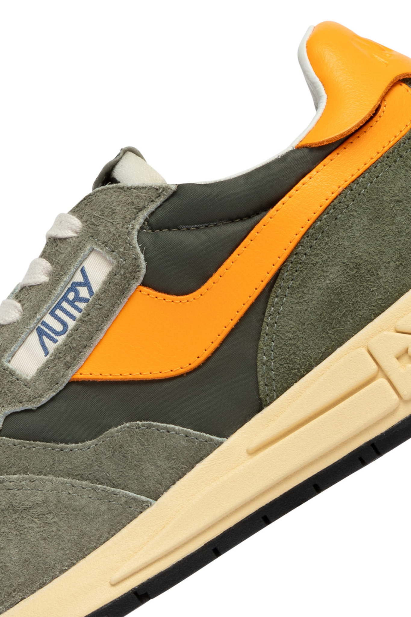 WWLM-3T08 - REELWIND LOW MEN SNEAKERS - SUENET/3CSGRN/ORGFL