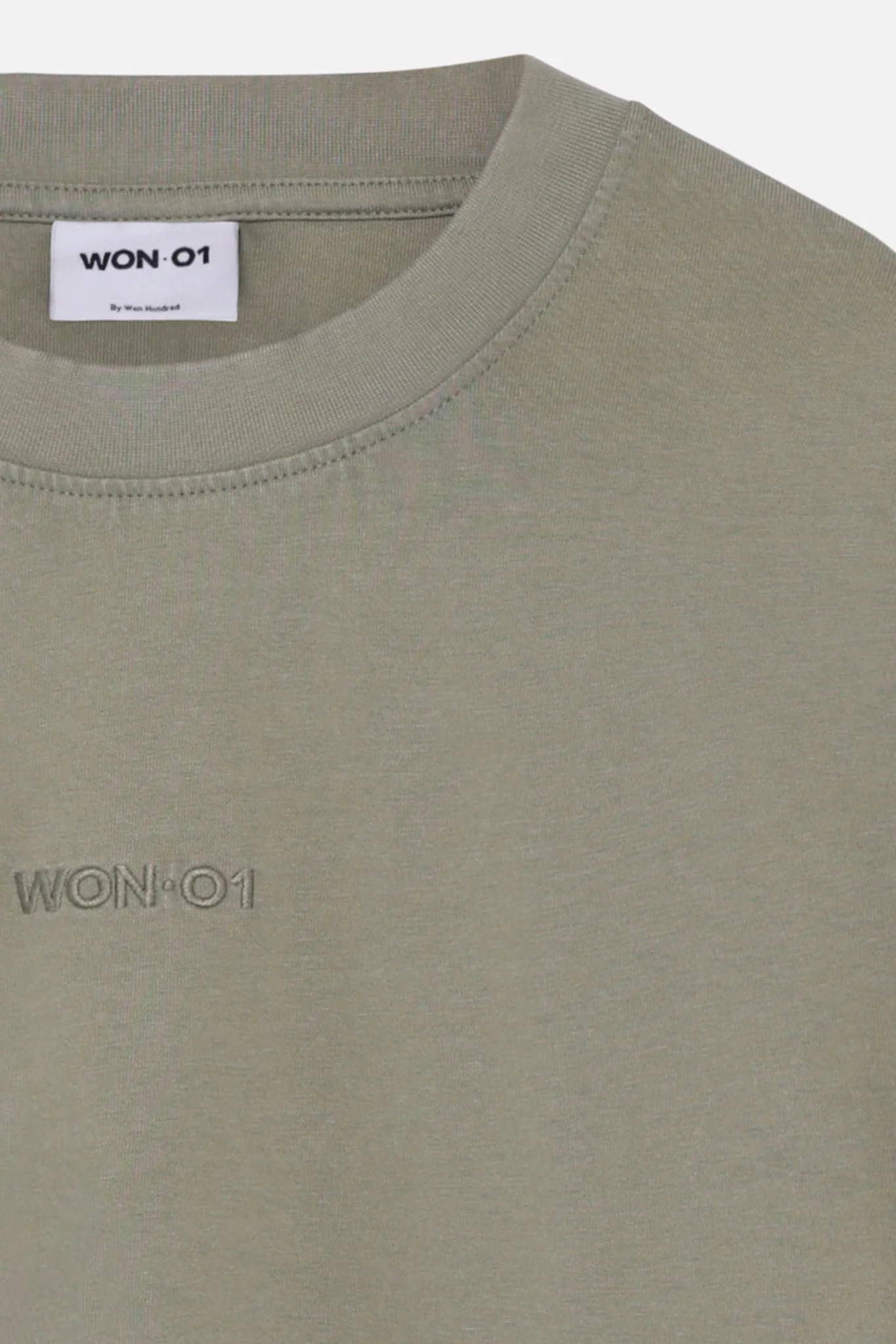 STAFF BOXY LS SWEATER - WASHED VETIVER