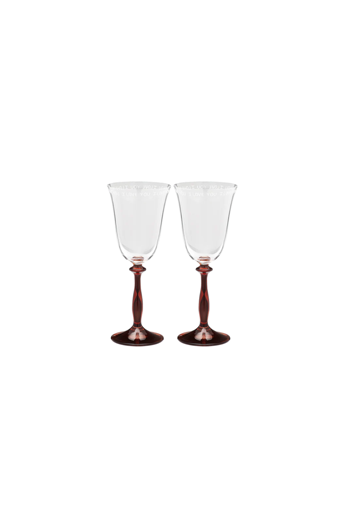 I LOVE YOU WINE GLASS