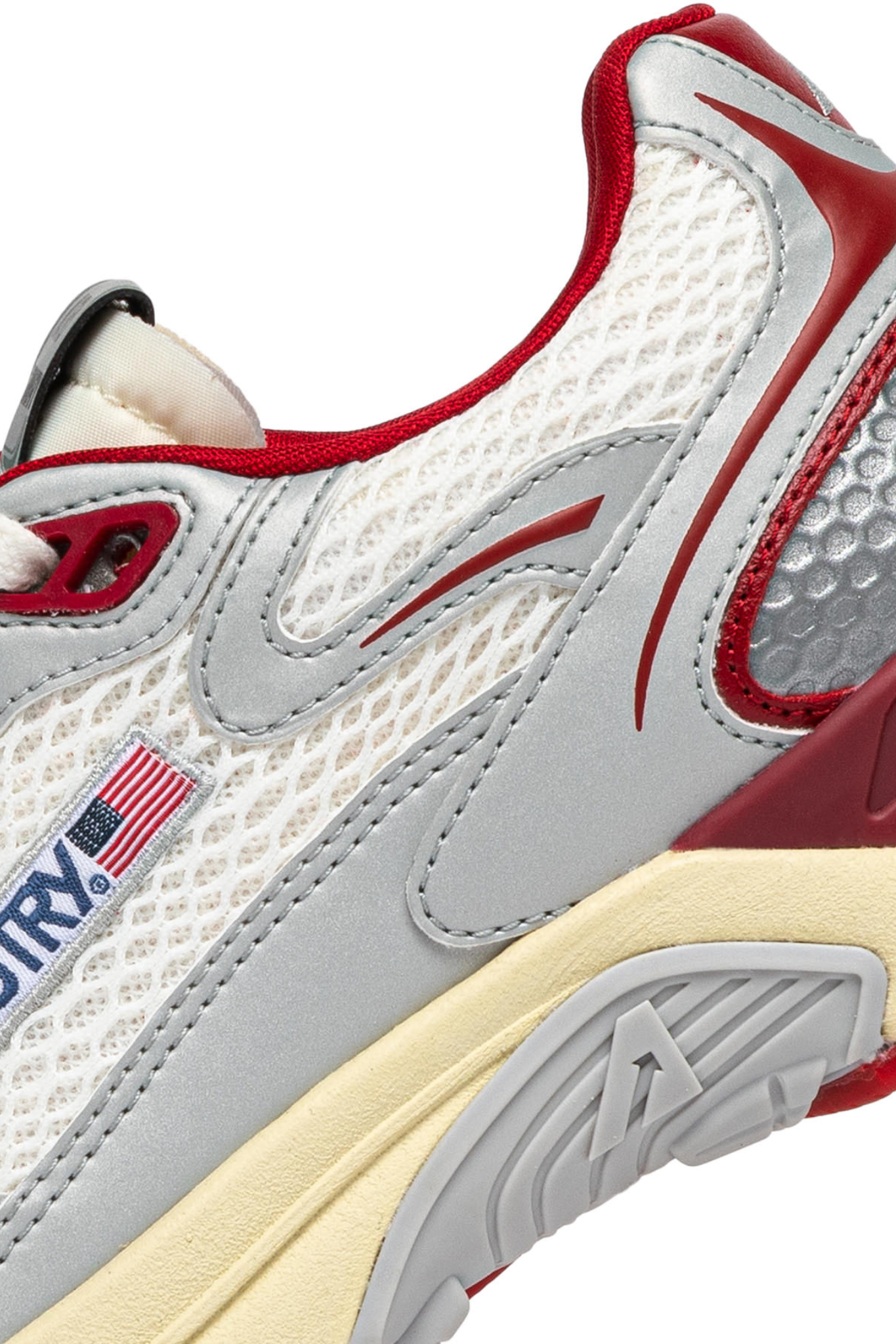 HYLW-MV01 - HYPERWAY LOW WOMEN SNEAKERS - MESH/MIR SILV/RED