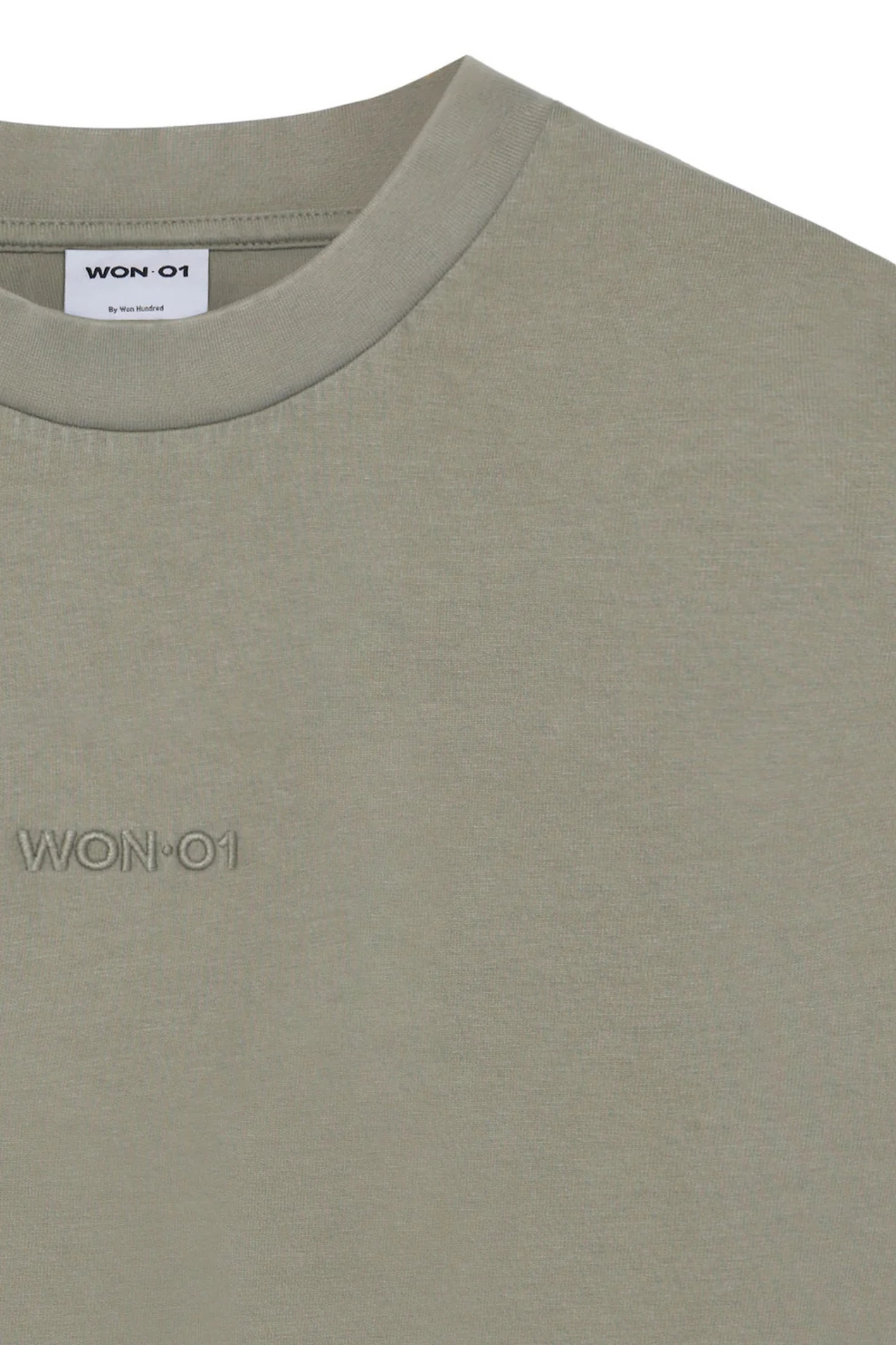 STAFF BOXY T-SHIRT - WASHED VETIVER