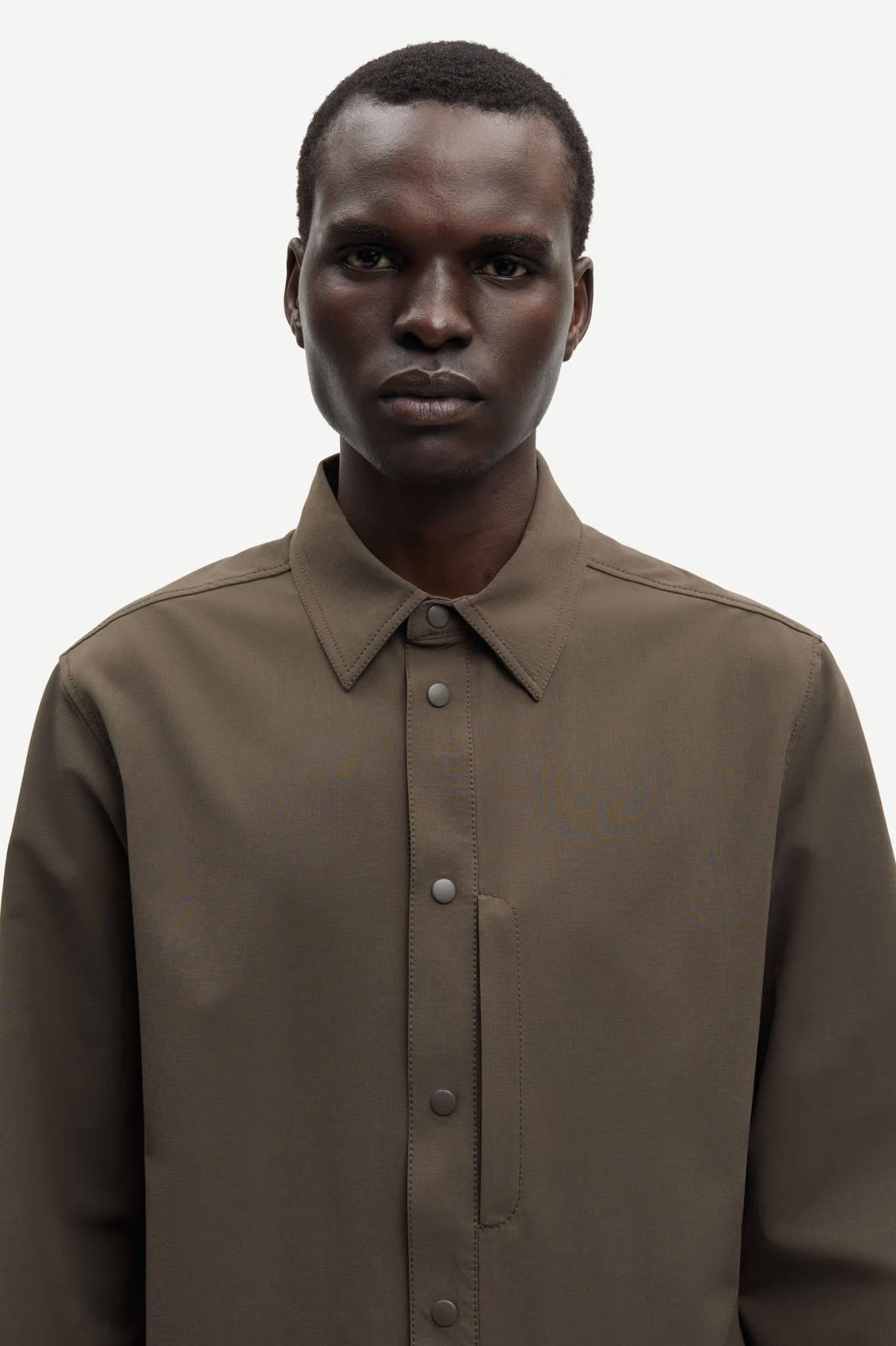 DAMON X OVERSHIRT - BLACK OLIVE