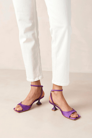 SKYE SILKY SANDALS - PURPLE