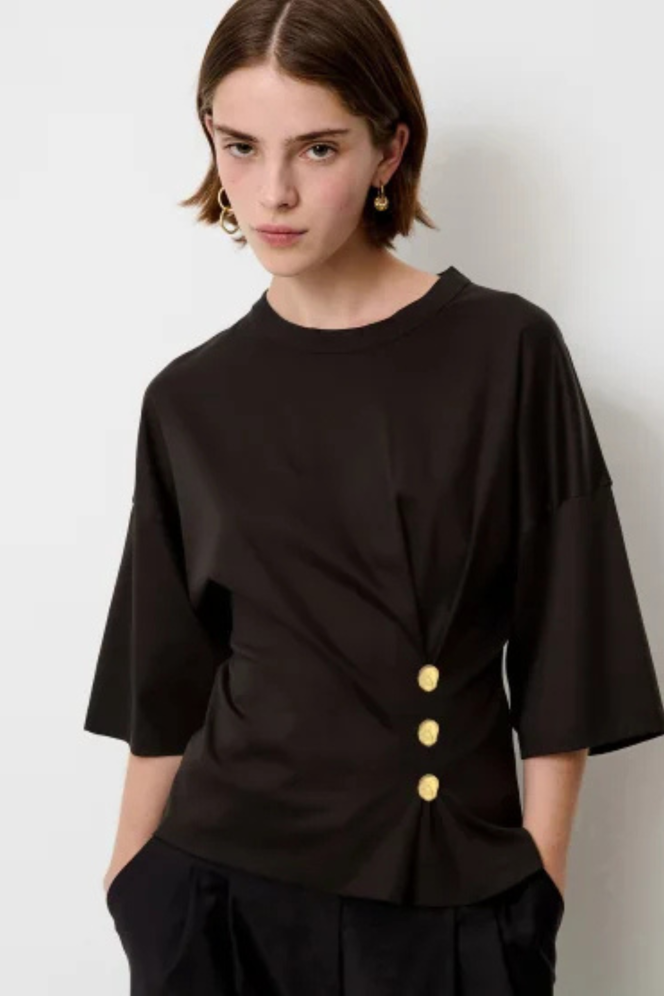 NAKTIS WAIST BUTTONED TOP - OBSCURA