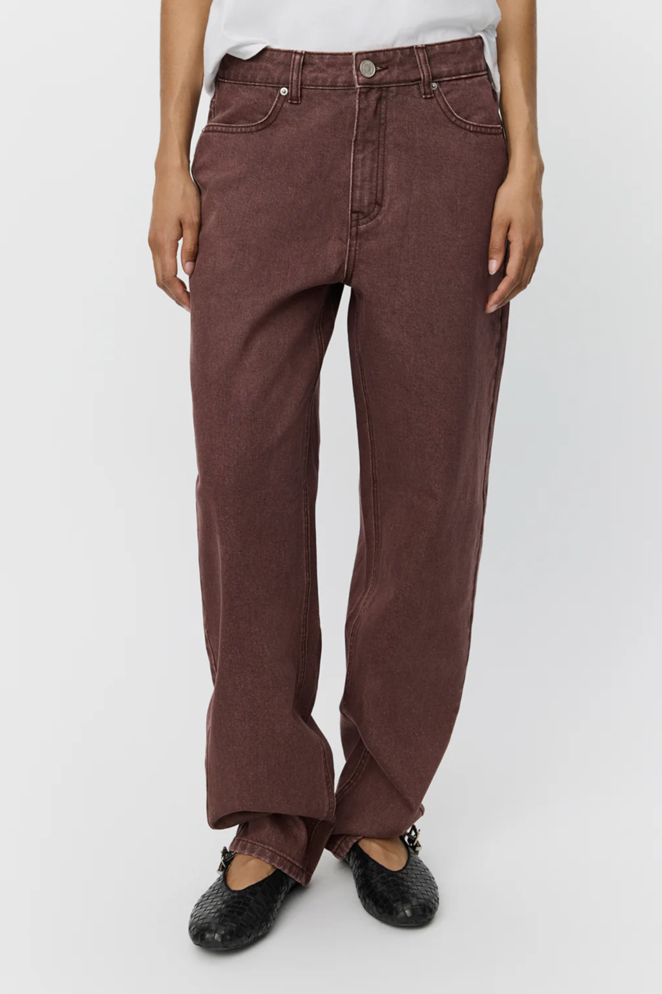 TOKYO JEANS - BURGUNDY
