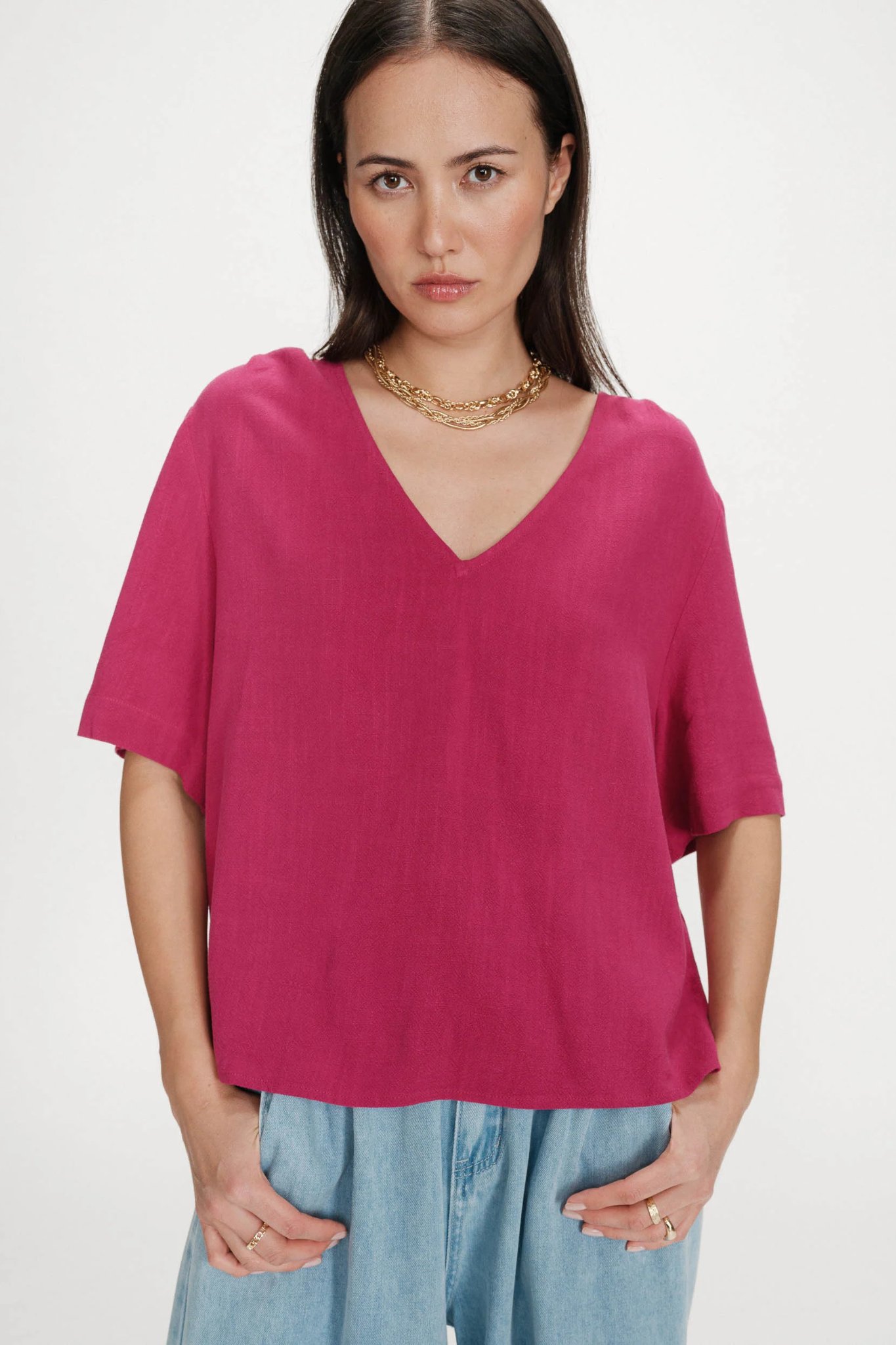 VIOLON TOP - FUSCHSIA
