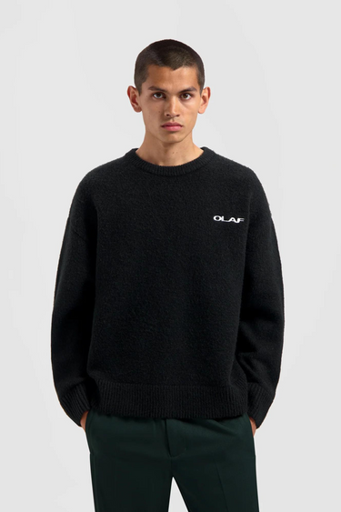 DRIFT KNITTED CREWNECK - BLACK