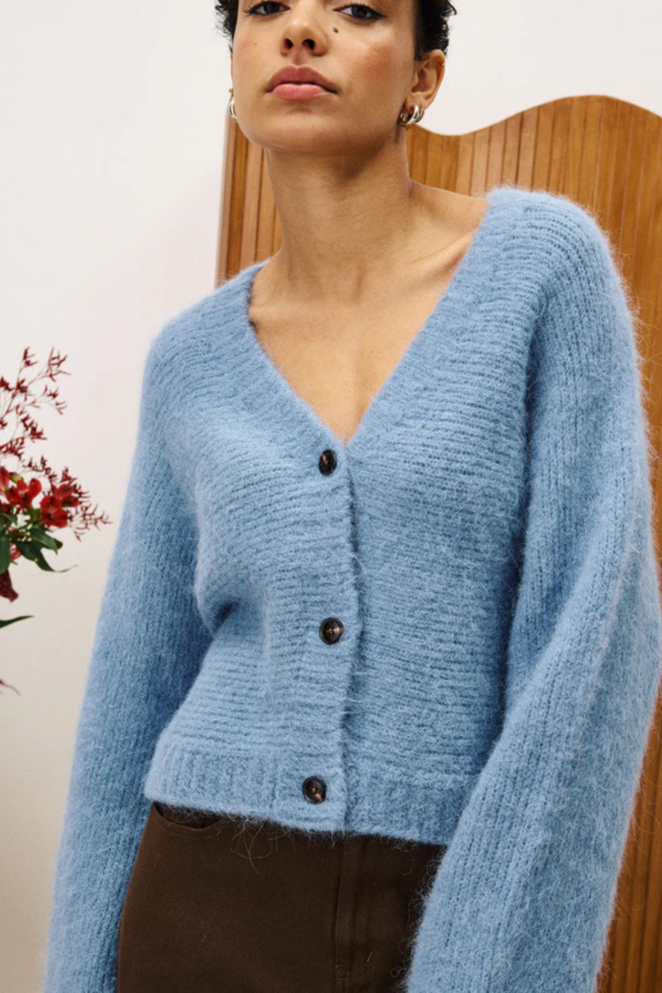 BICHON CARDIGAN - BLUE JEAN