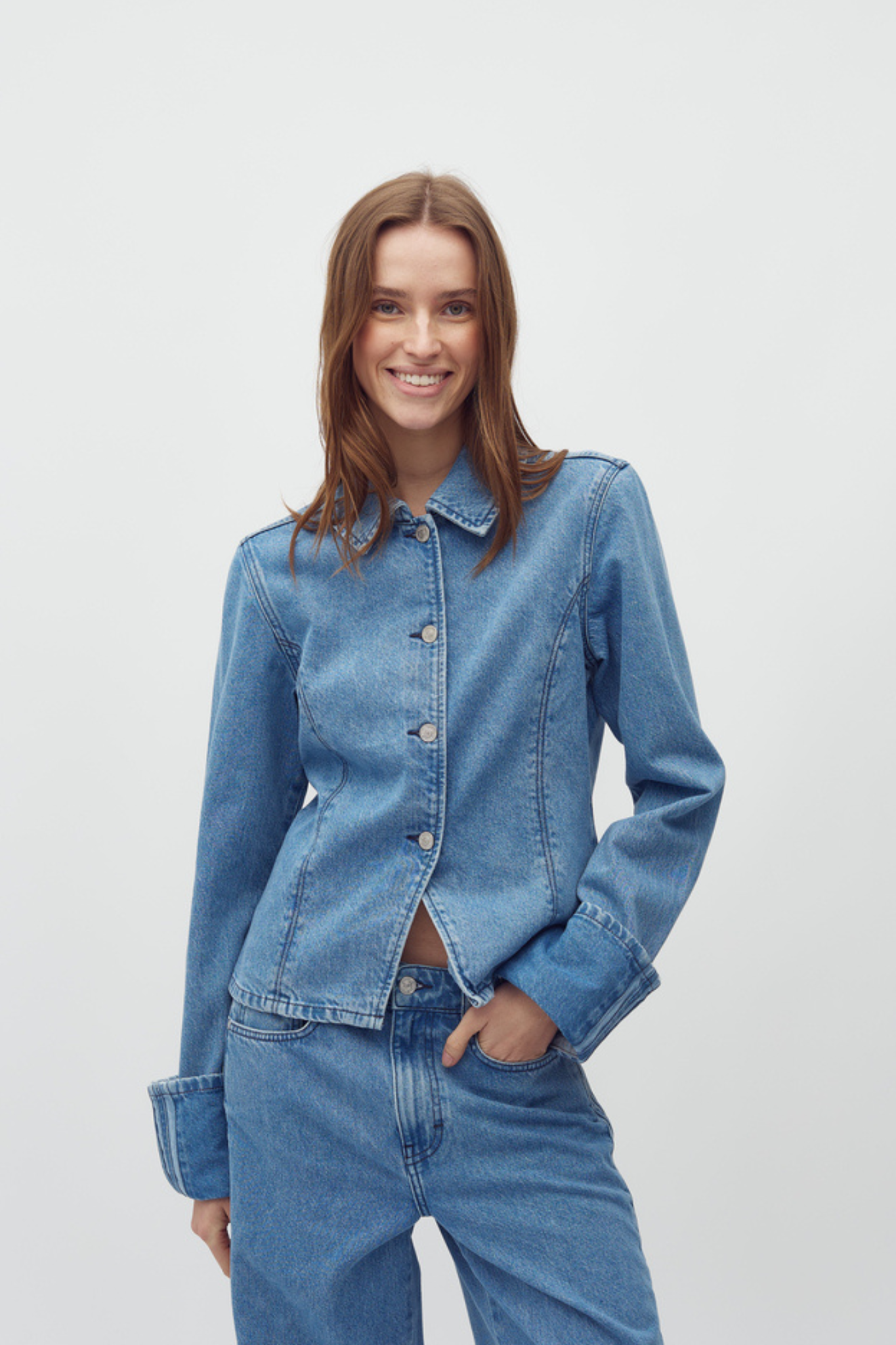 WOLINA BLAZER - SKY BLUE WASH