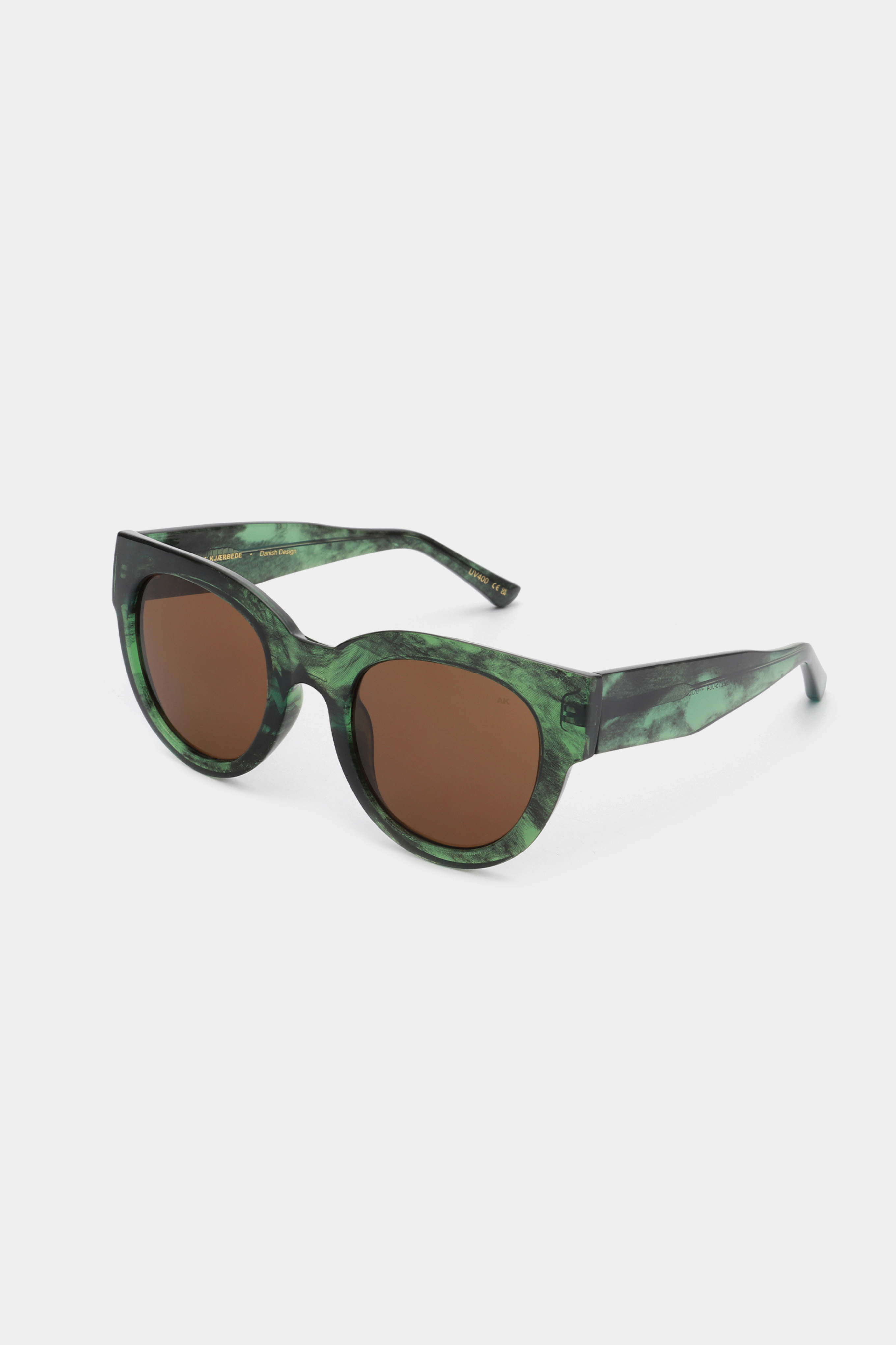 LILLY SUNGLASSES - GREEN MARBLE TRANSPARENT
