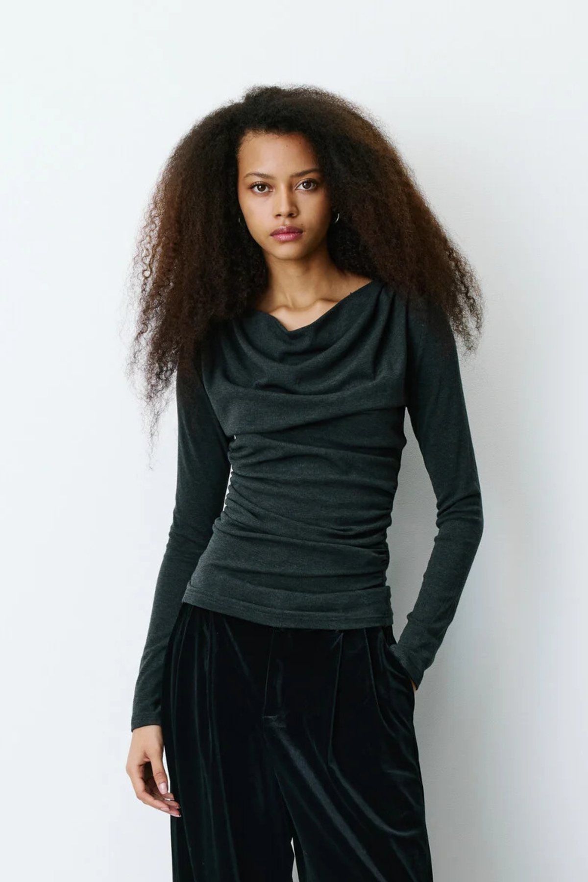 BISCOTTE TOP - ANTHRACITE