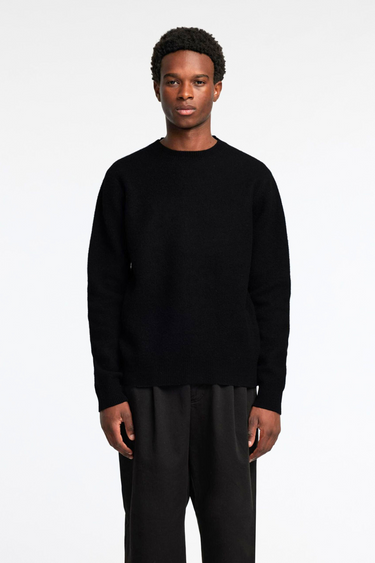 RAGI LS KNIT WOOL - BLACK