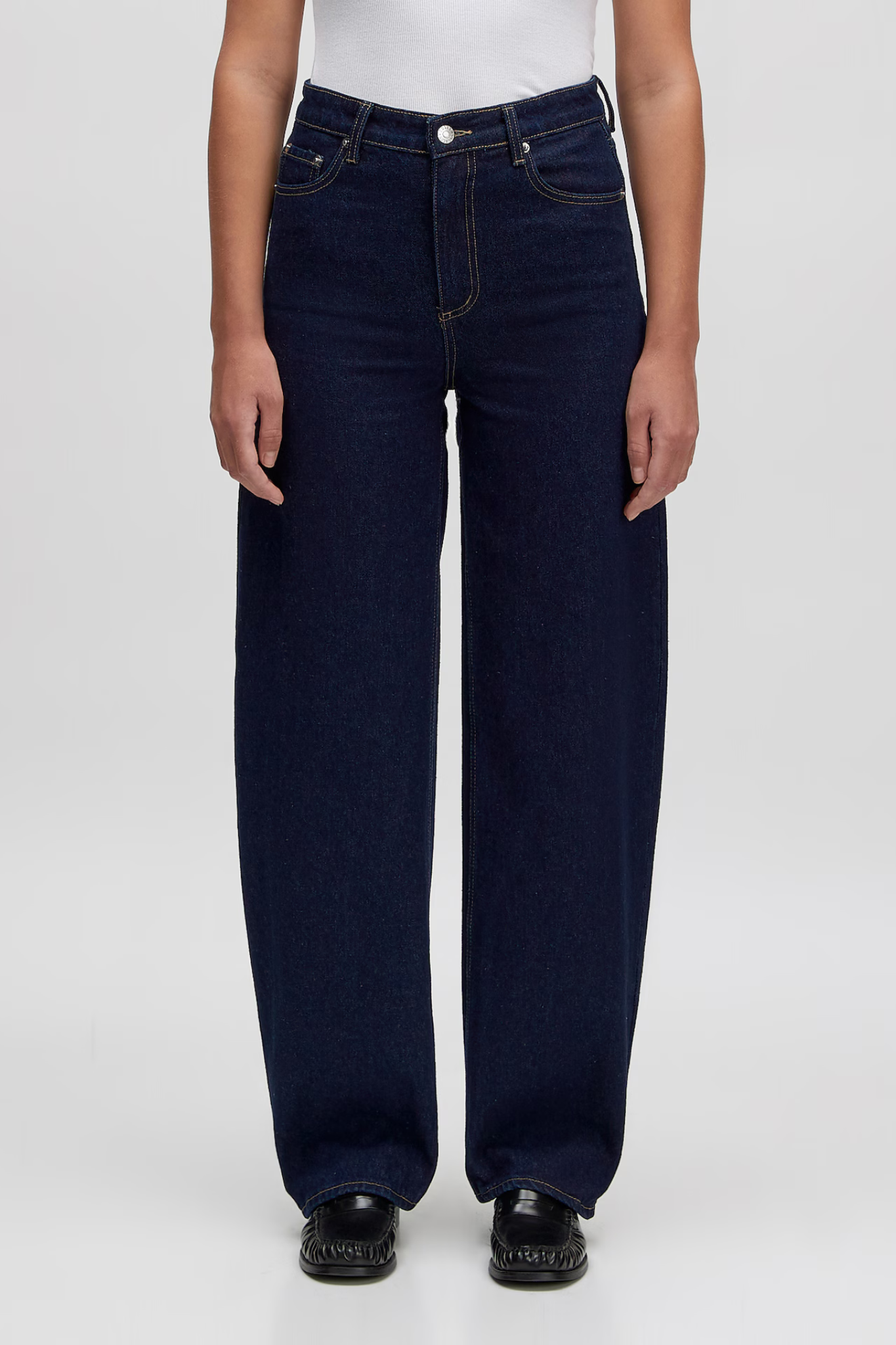 THEODORA DENIM PANTS - DARK BLUE