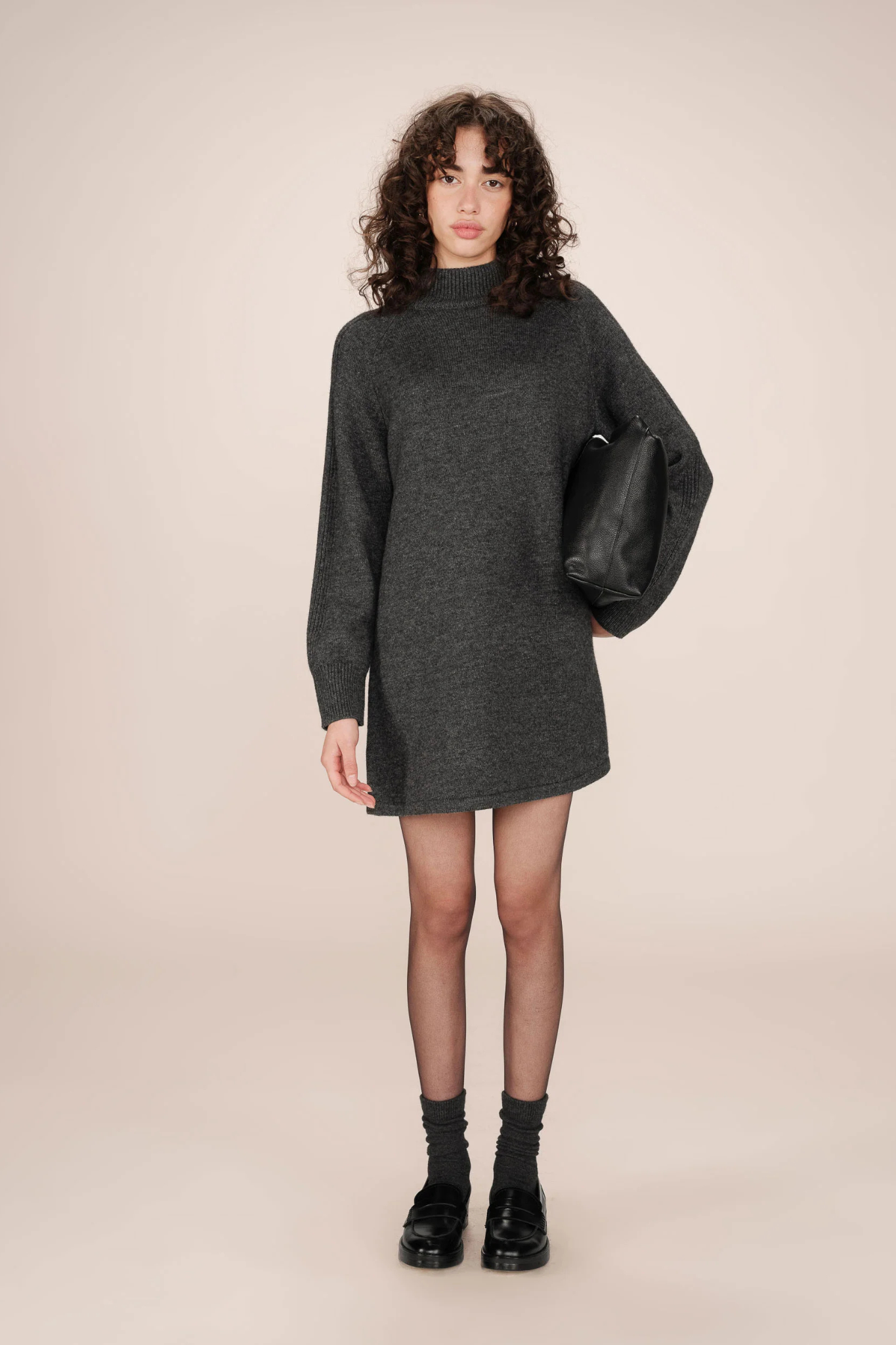 SANDRINE DRESS - ANTHRACITE