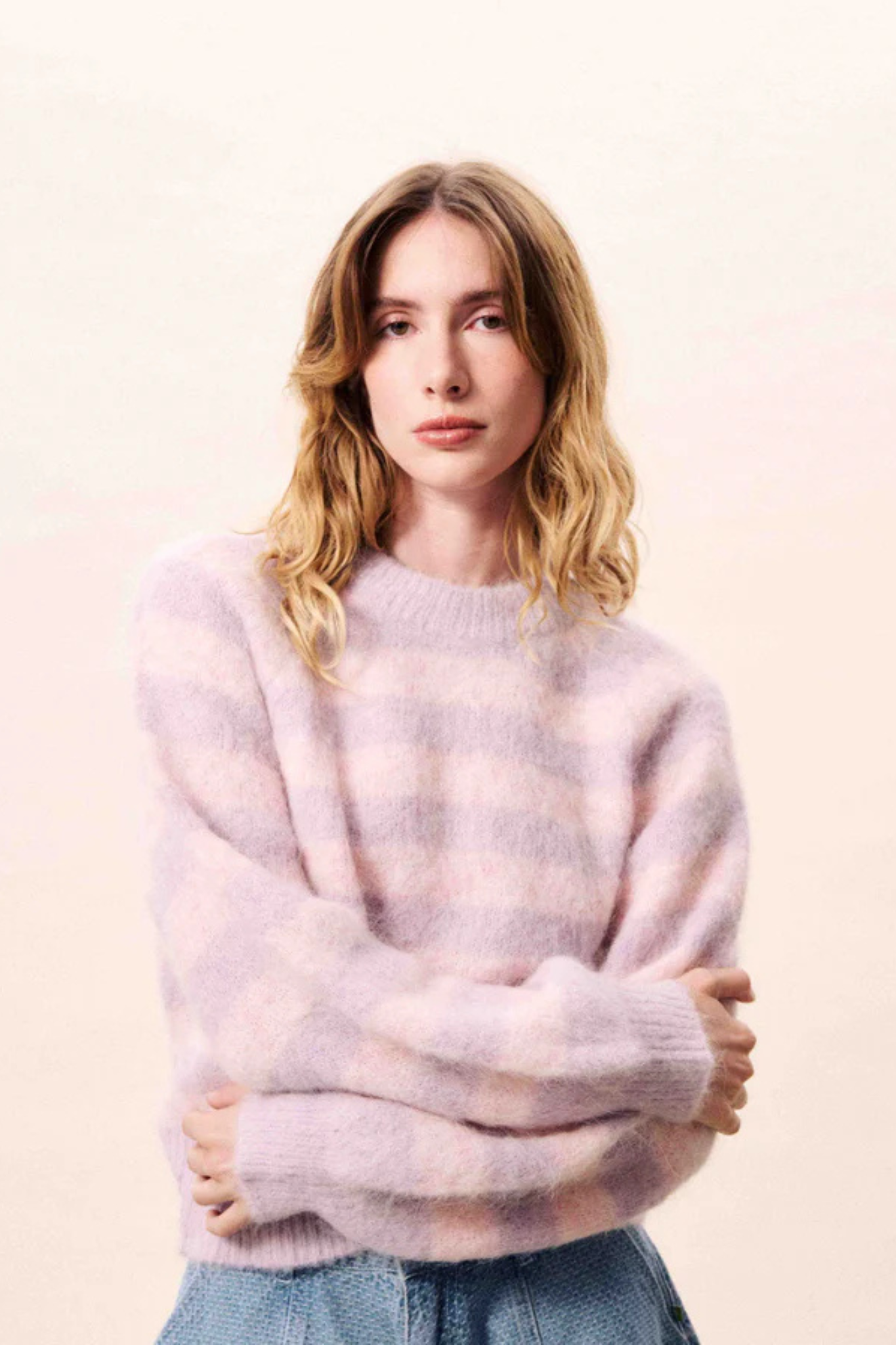 YULIYA SWEATER - PALE PINK