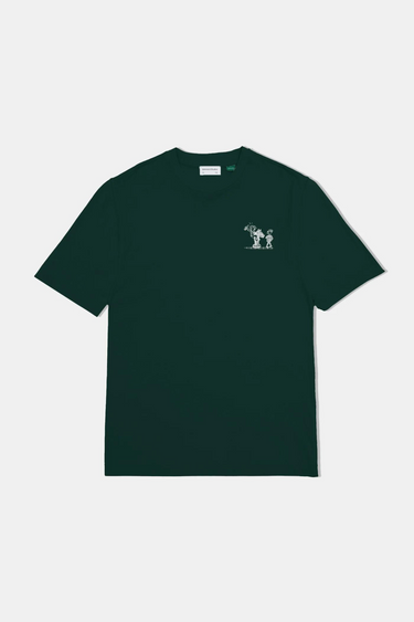 CHESS OLYMPICS T-SHIRT  - PLAIN DARK GREEN