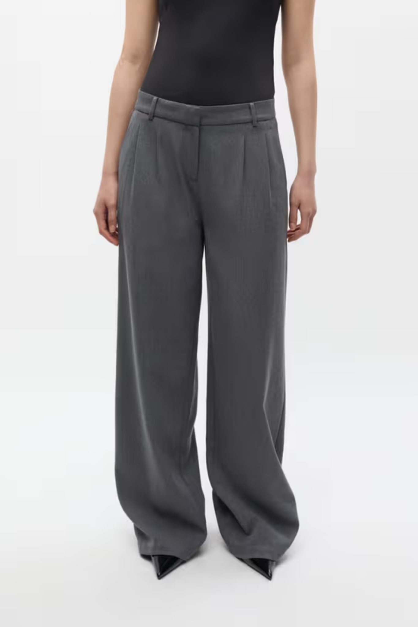 DORE PANTS - MID GREY MELANGE