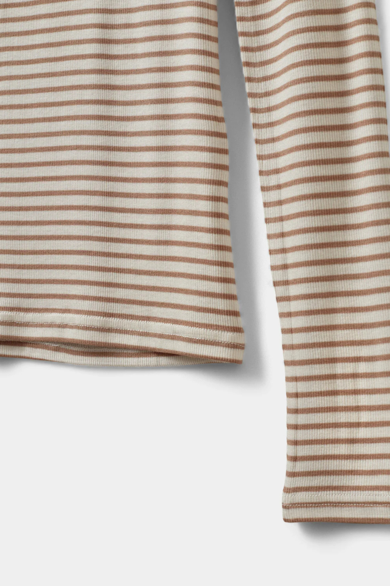 PETRICIA STRIPE T-SHIRT - BEIGE STRIPED