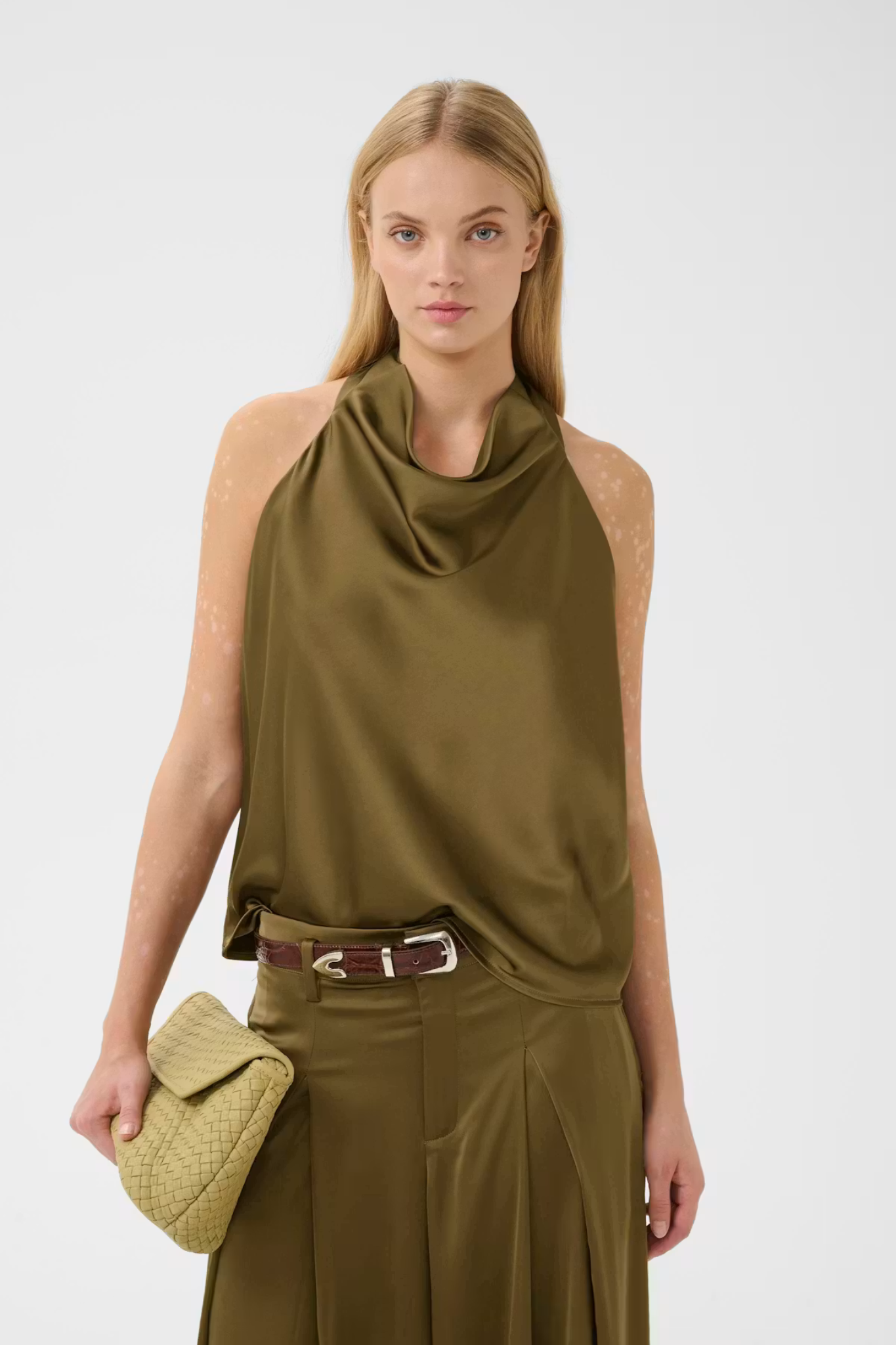 CERINA SL TOP - MILITARY OLIVE/GREEN