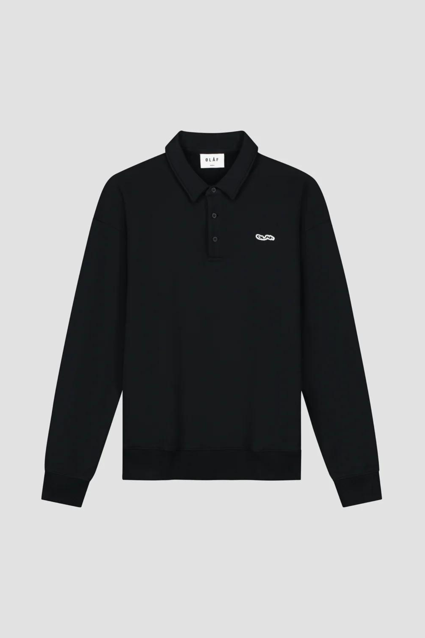 OLAF OVERSIZED POLO - BLACK