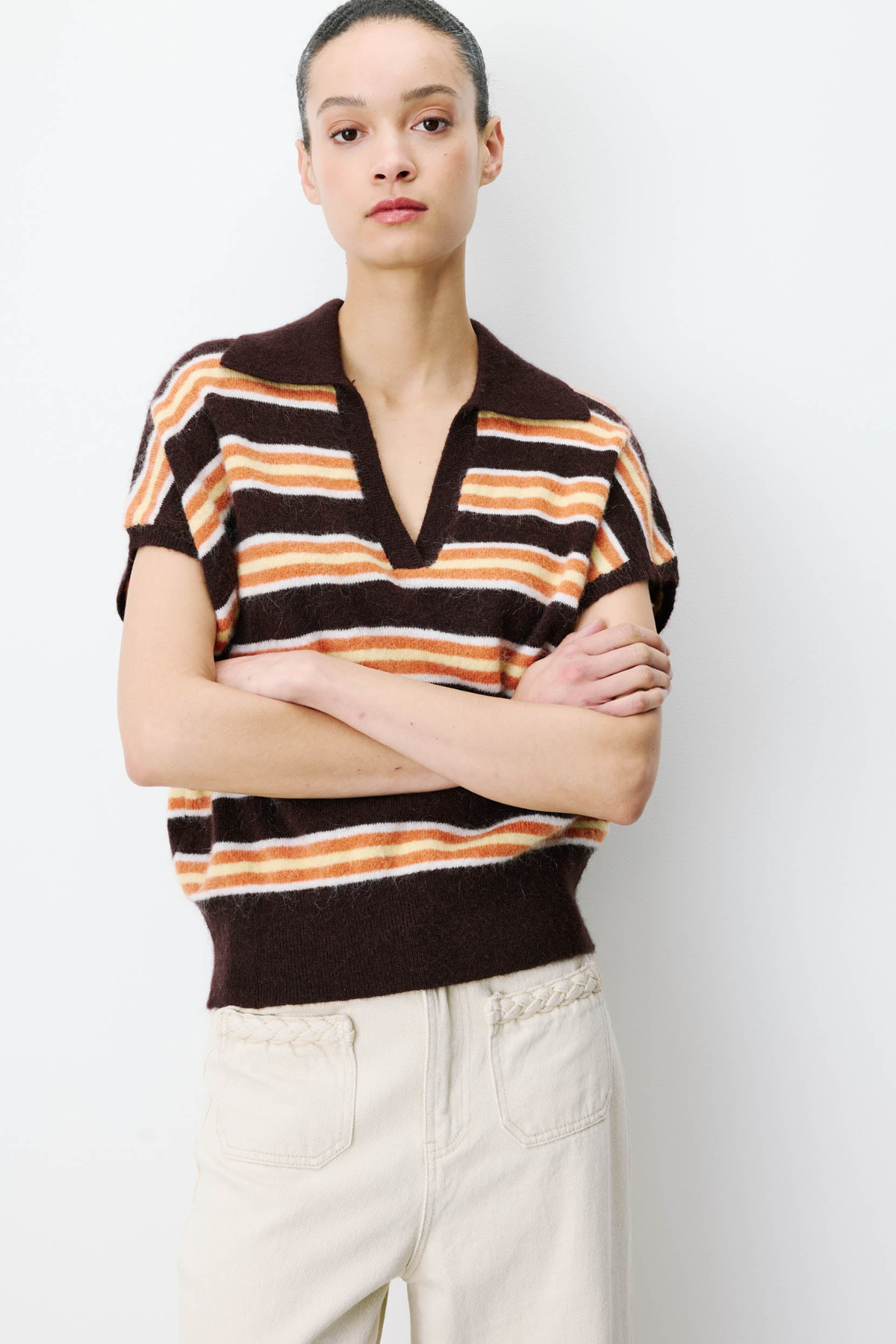 AIZEN SWEATER - CHOCOLAT
